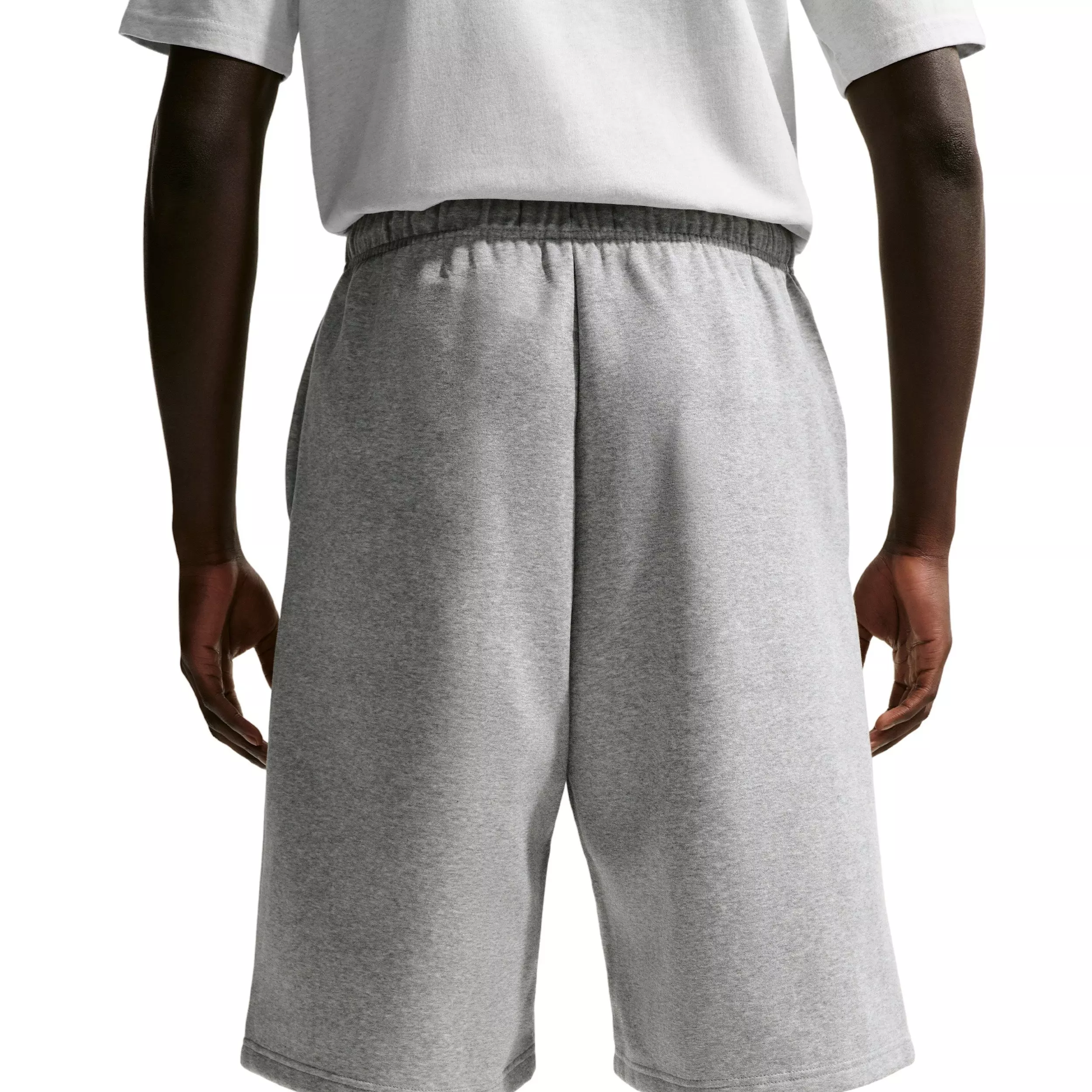 Nike Men's Standard Issue Thema-FIT 14" Fleece Basketball Shorts - GREY