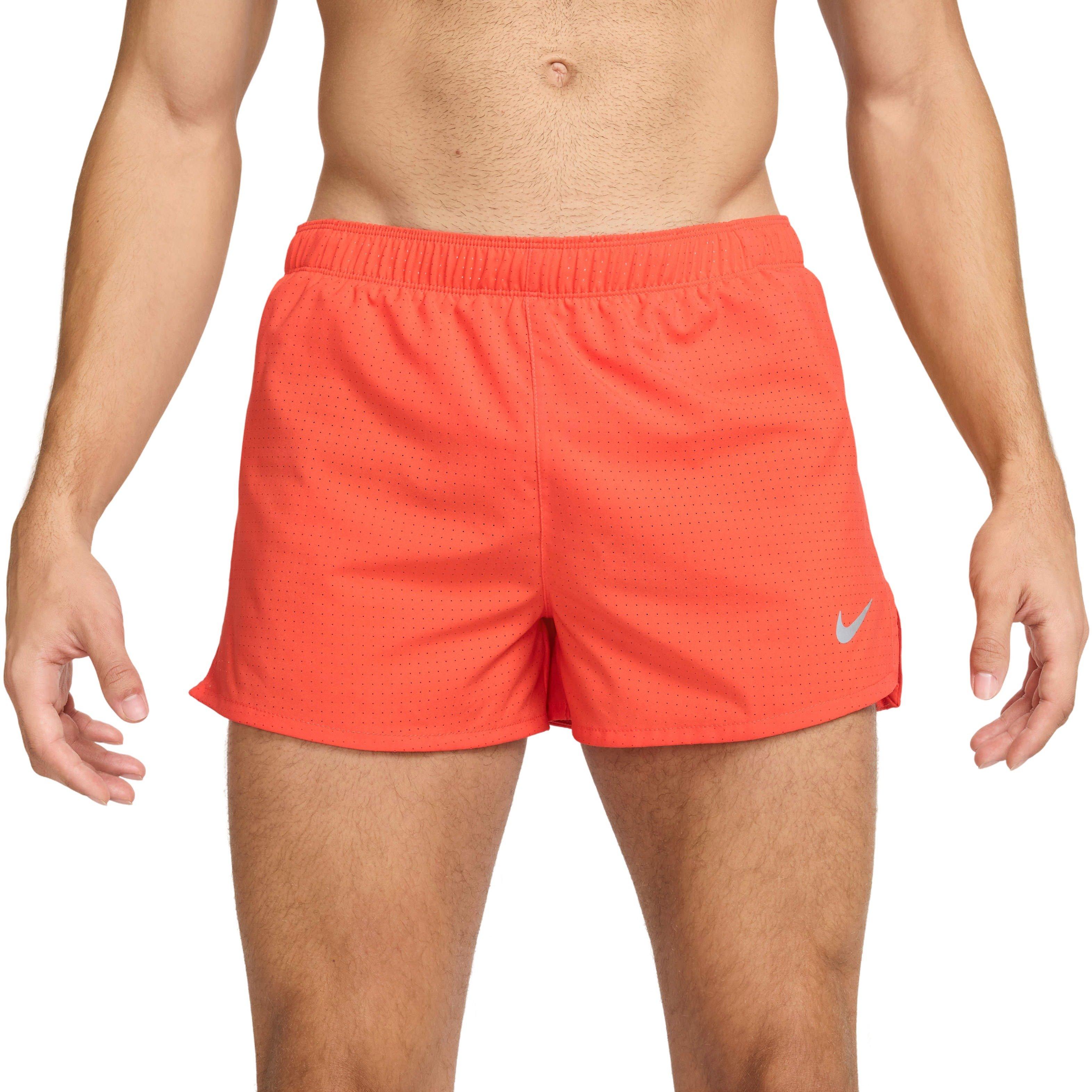 Nike Men's Fast Dri-FIT 3" Brief-Lined Running Shorts -Red - RED Thumbnail View 1