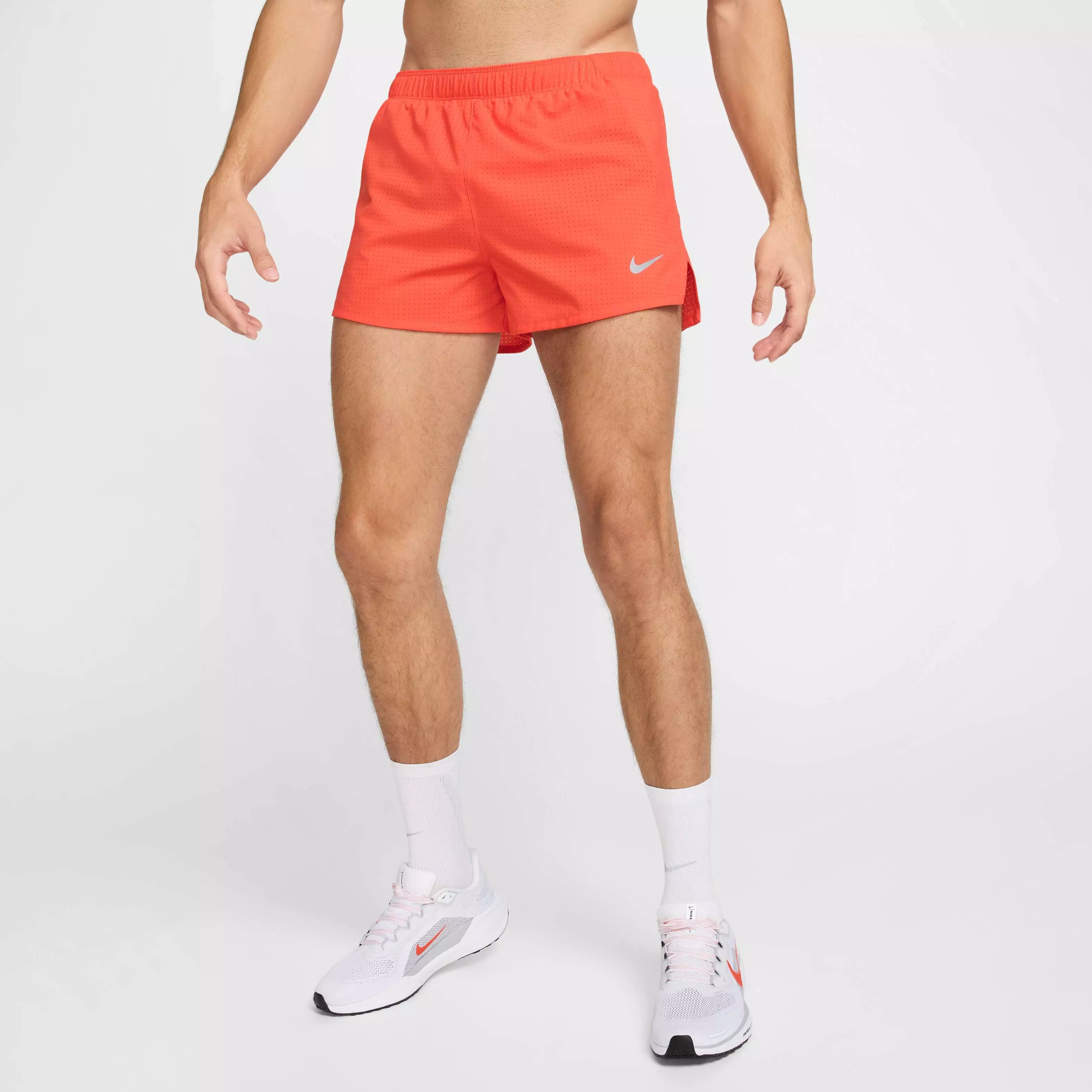 Nike Men's Fast Dri-FIT 3" Brief-Lined Running Shorts -Red - RED