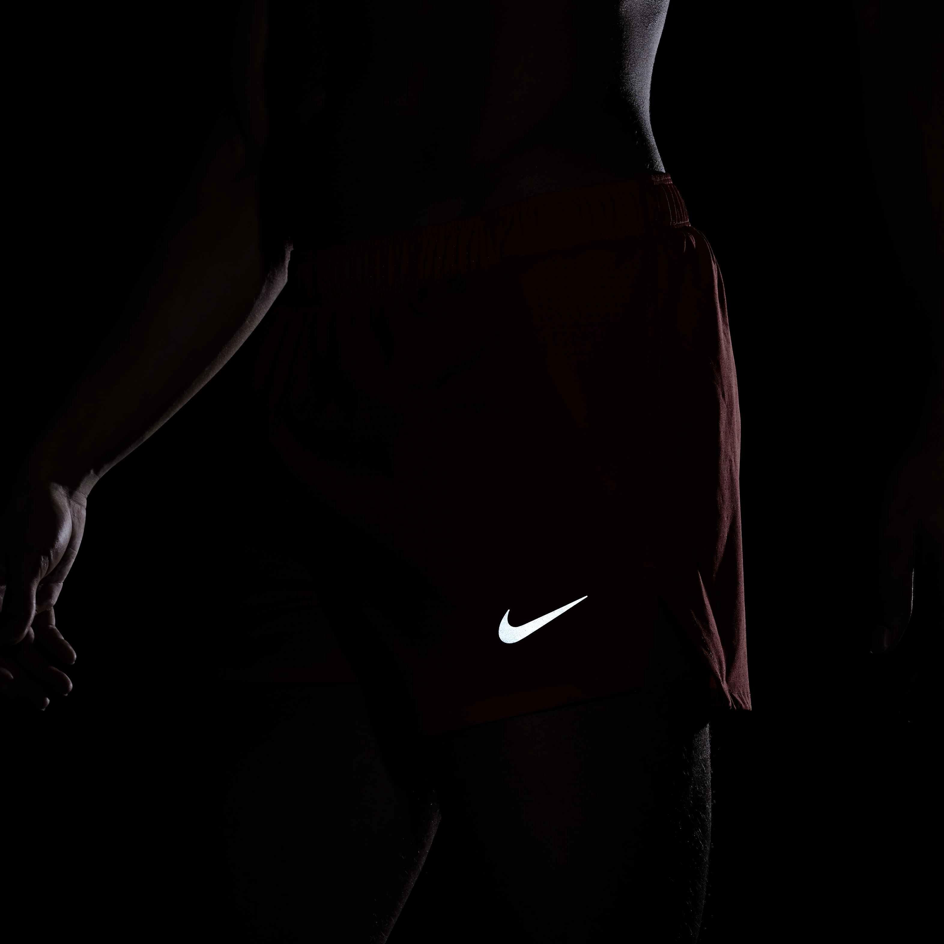 Nike Men's Fast Dri-FIT 3" Brief-Lined Running Shorts -Red - RED Thumbnail View 8