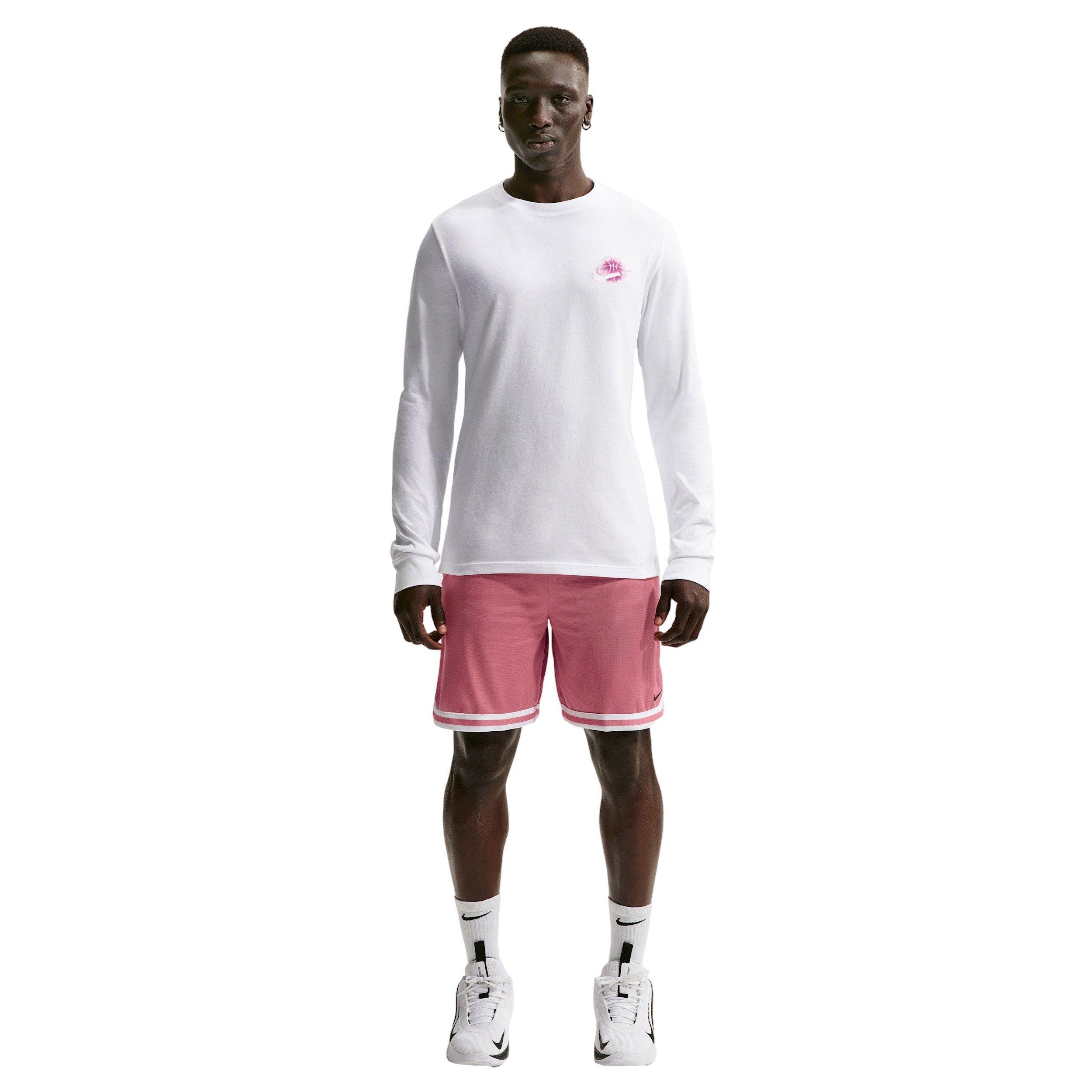 Nike Men's Standard Long-Sleeve OC Basketball T-Shirt - WHITE Thumbnail View 4