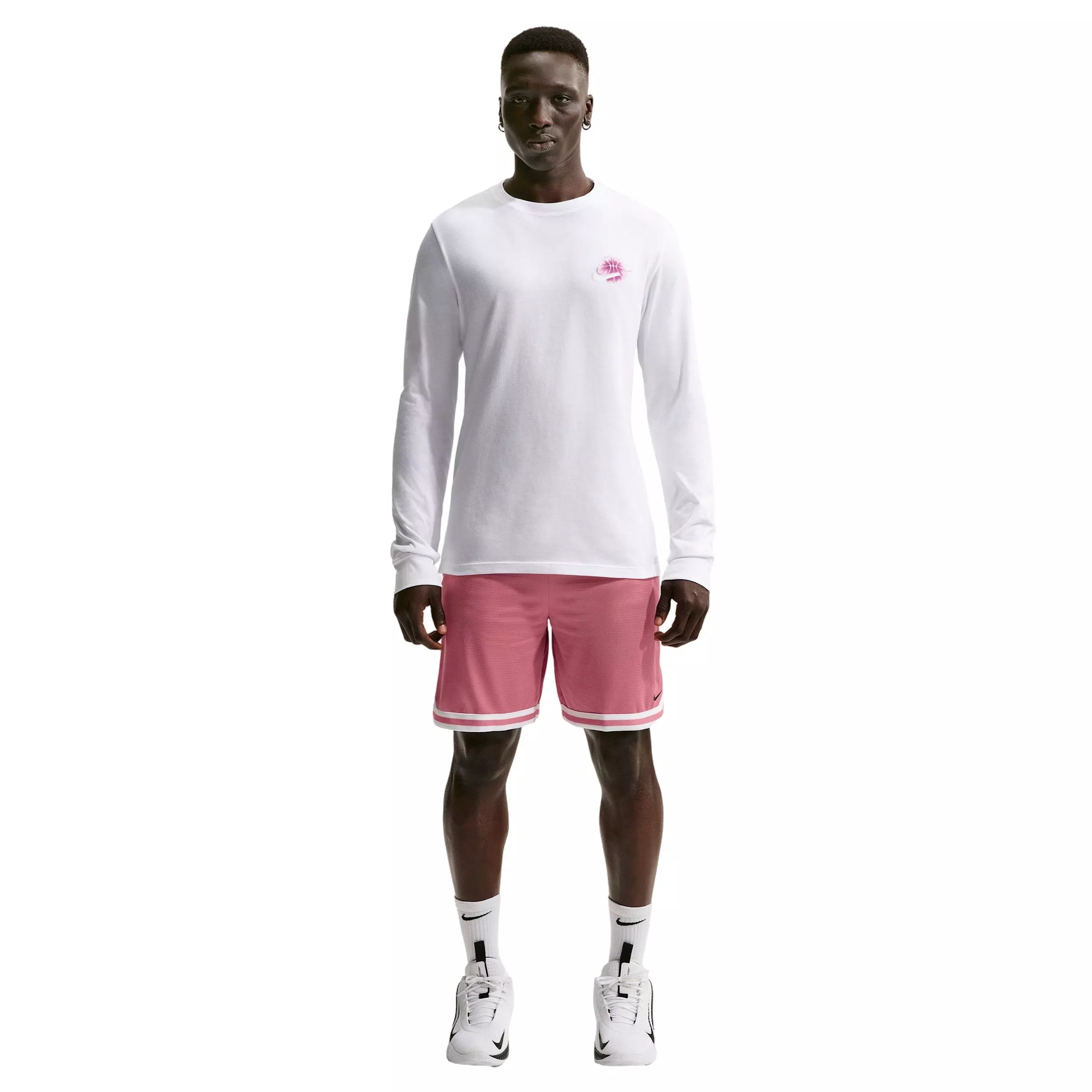 Nike Men's Standard Long-Sleeve OC Basketball T-Shirt - WHITE