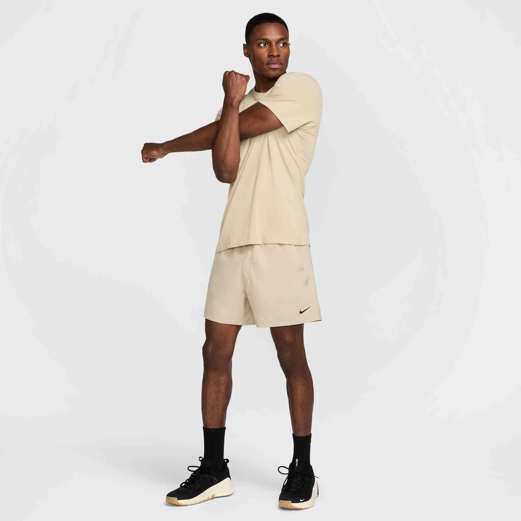 Nike Men's Form Dri-FIT 5" Unlined Versatile Shorts - BROWN Thumbnail View 6