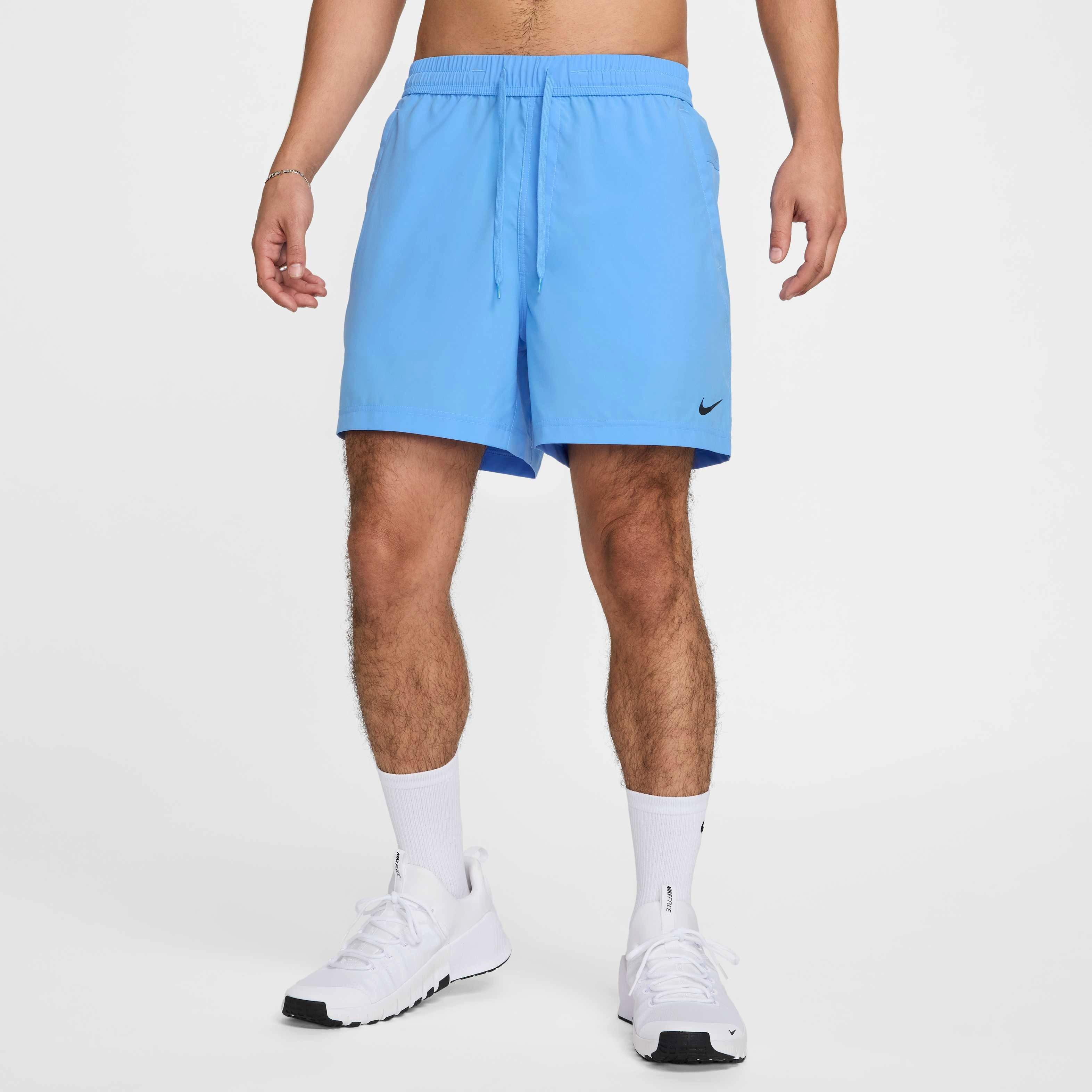 Nike Men's Form Dri-FIT 5" Unlined Versatile Shorts - BLUE Thumbnail View 3