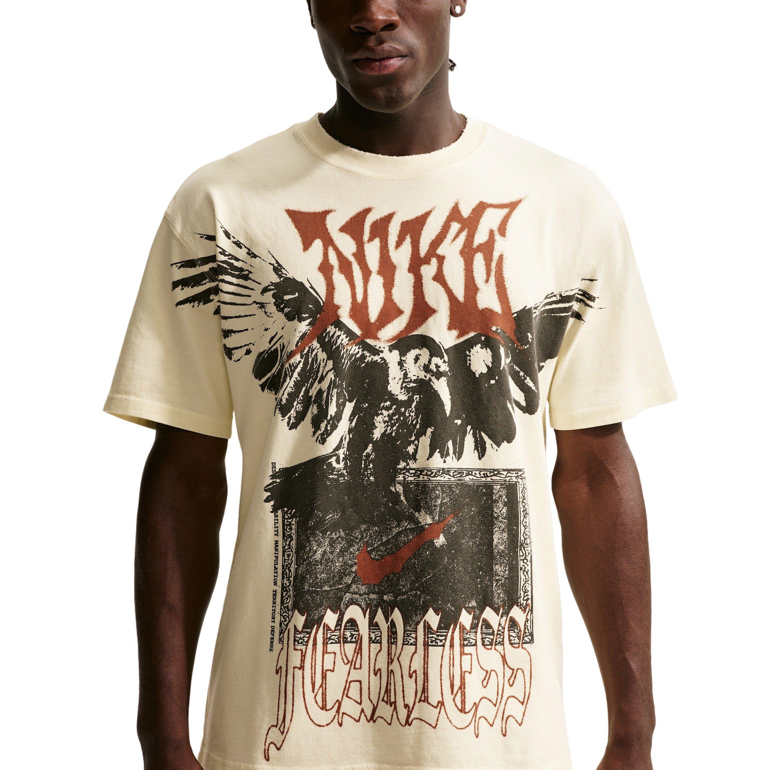 Nike Men's Loose Fearless F2 Basketball T-Shirt - COCONUT MILK Thumbnail View 1