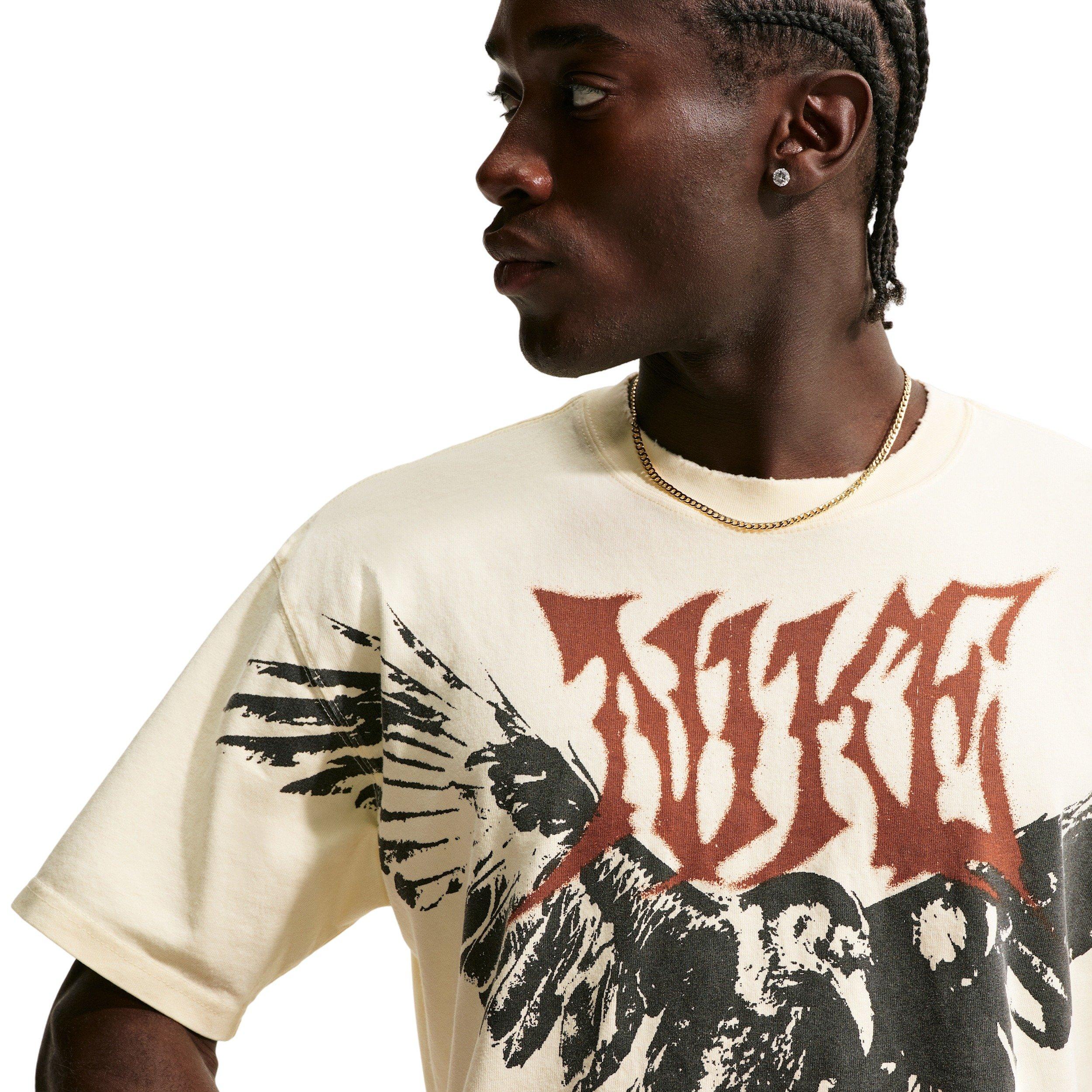 Nike Men's Loose Fearless F2 Basketball T-Shirt - COCONUT MILK Thumbnail View 3