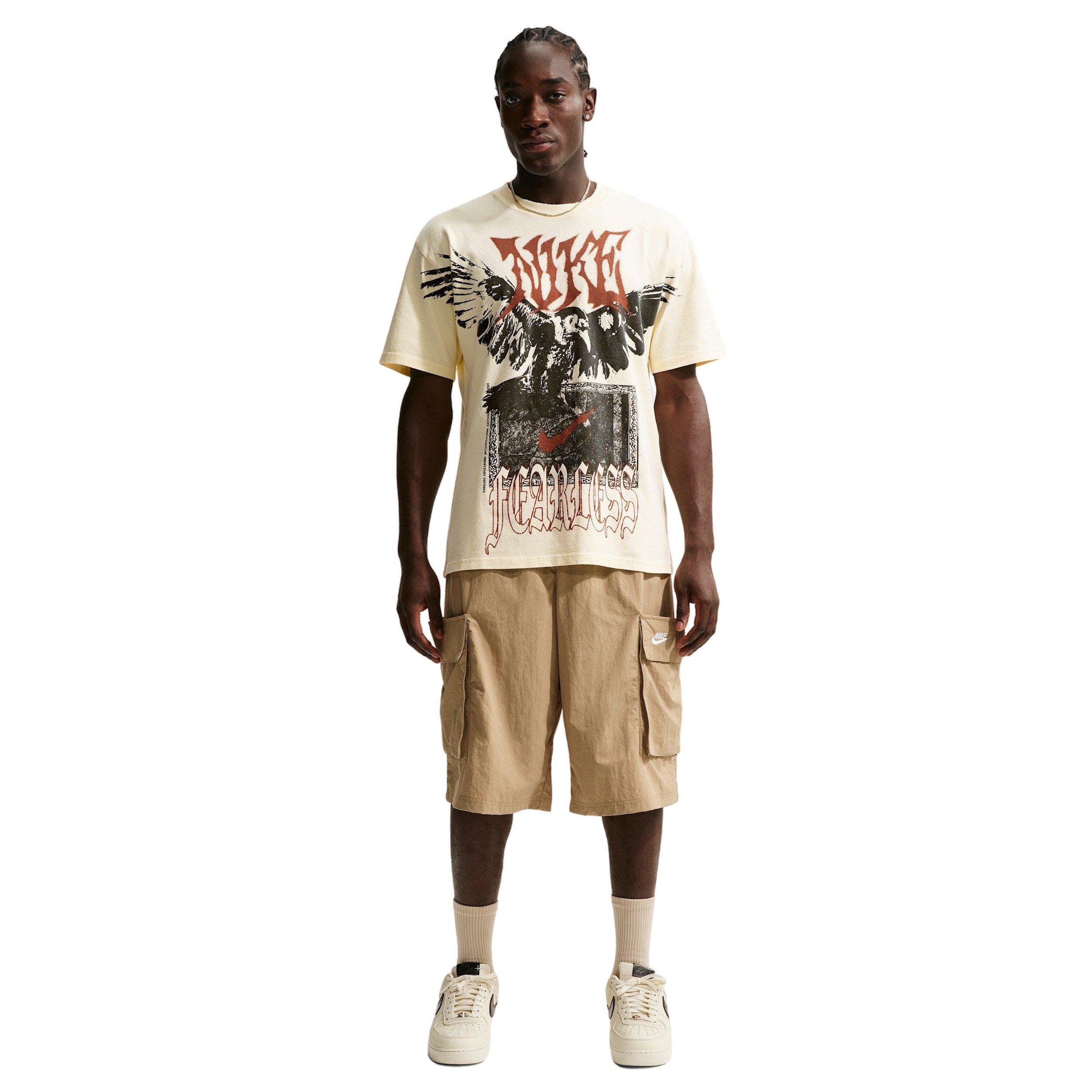 Nike Men's Loose Fearless F2 Basketball T-Shirt - COCONUT MILK Thumbnail View 4