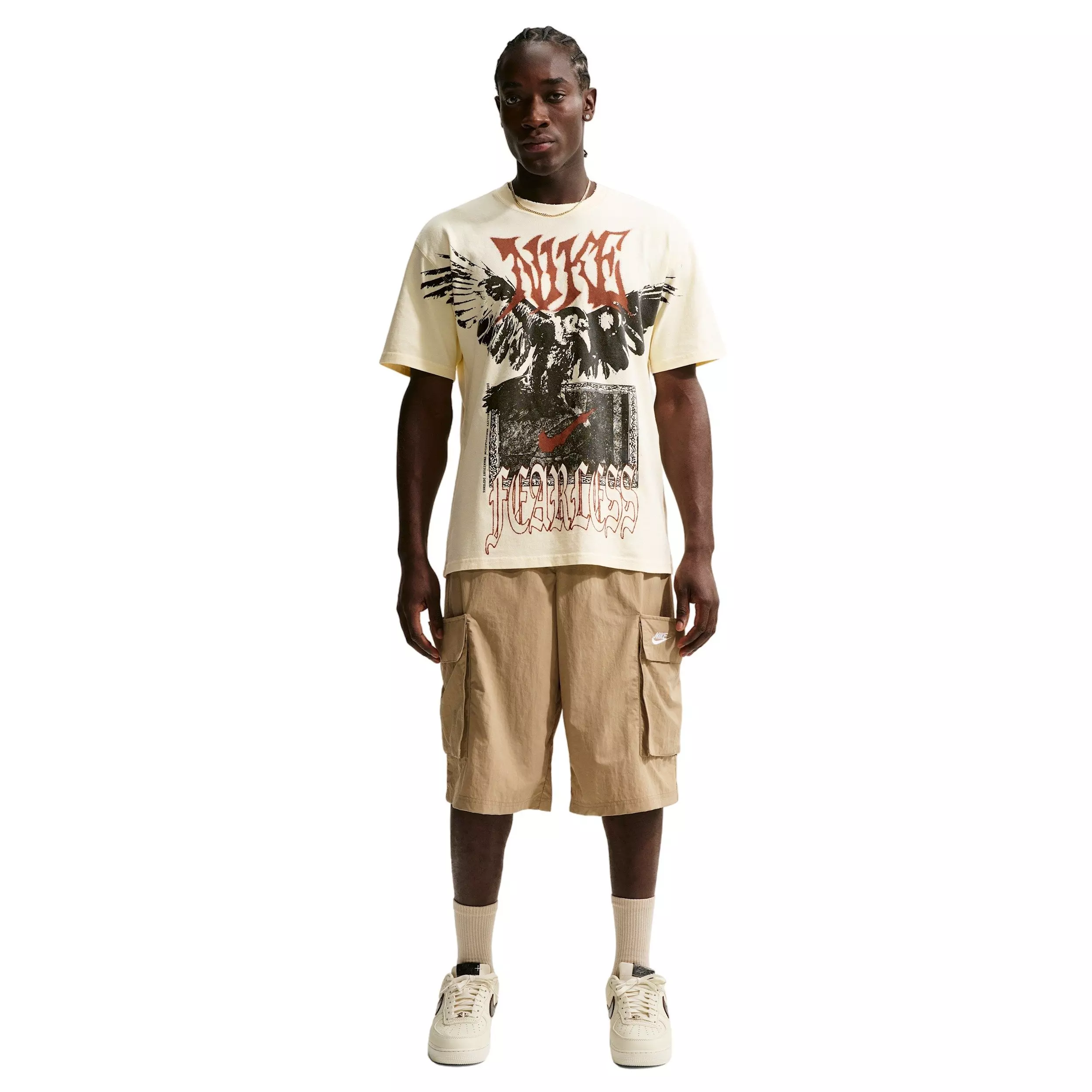 Nike Men's Loose Fearless F2 Basketball T-Shirt - COCONUT MILK