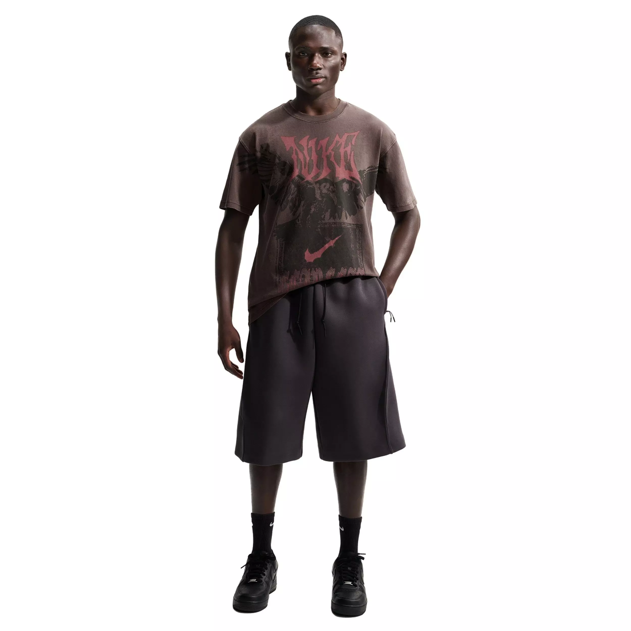 Nike Men's Loose Fearless F2 Basketball T-Shirt - BROWN