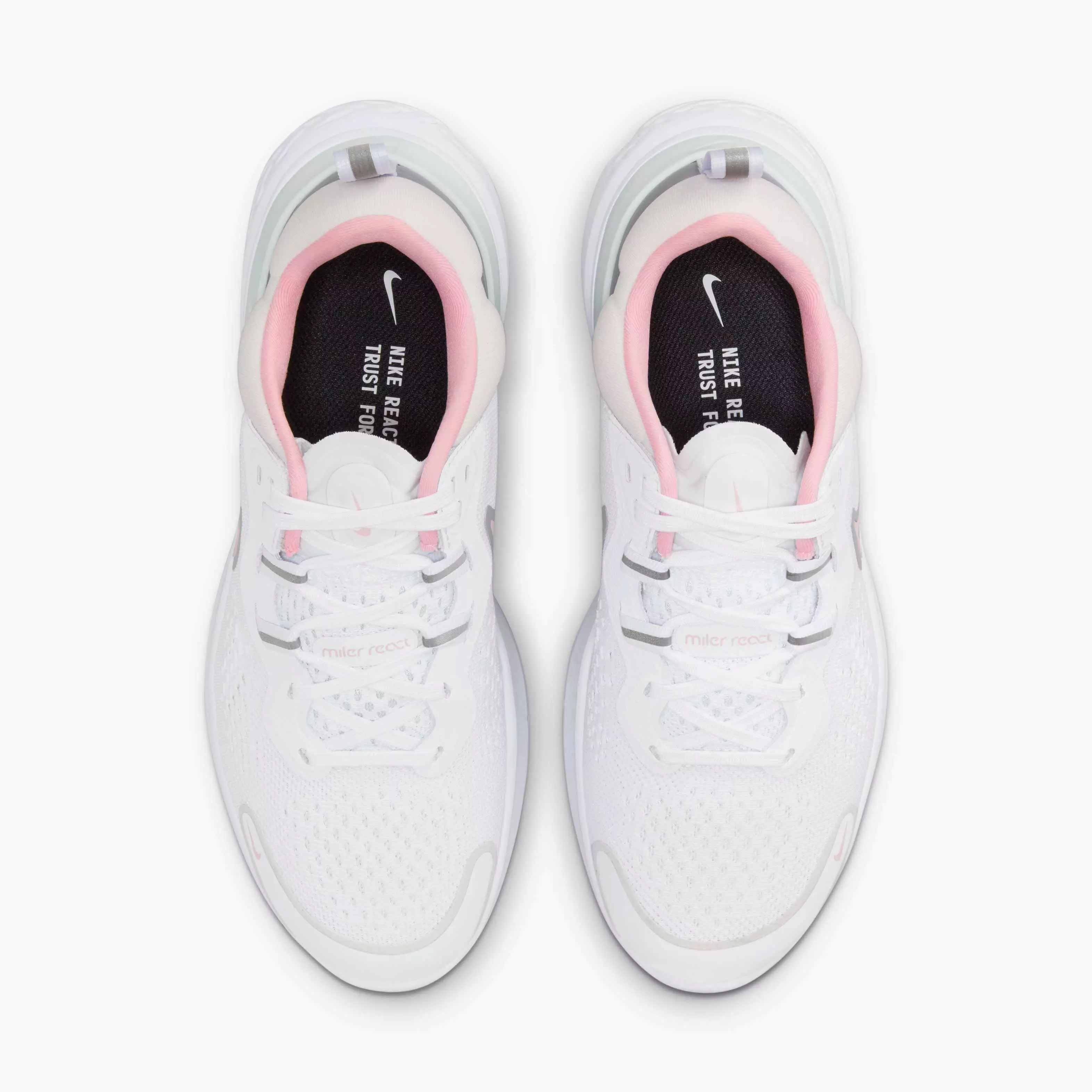 Nike React Miler 2 "White/Pink Glaze Light Soft Pink" Women's Road Running Shoe - WHITE