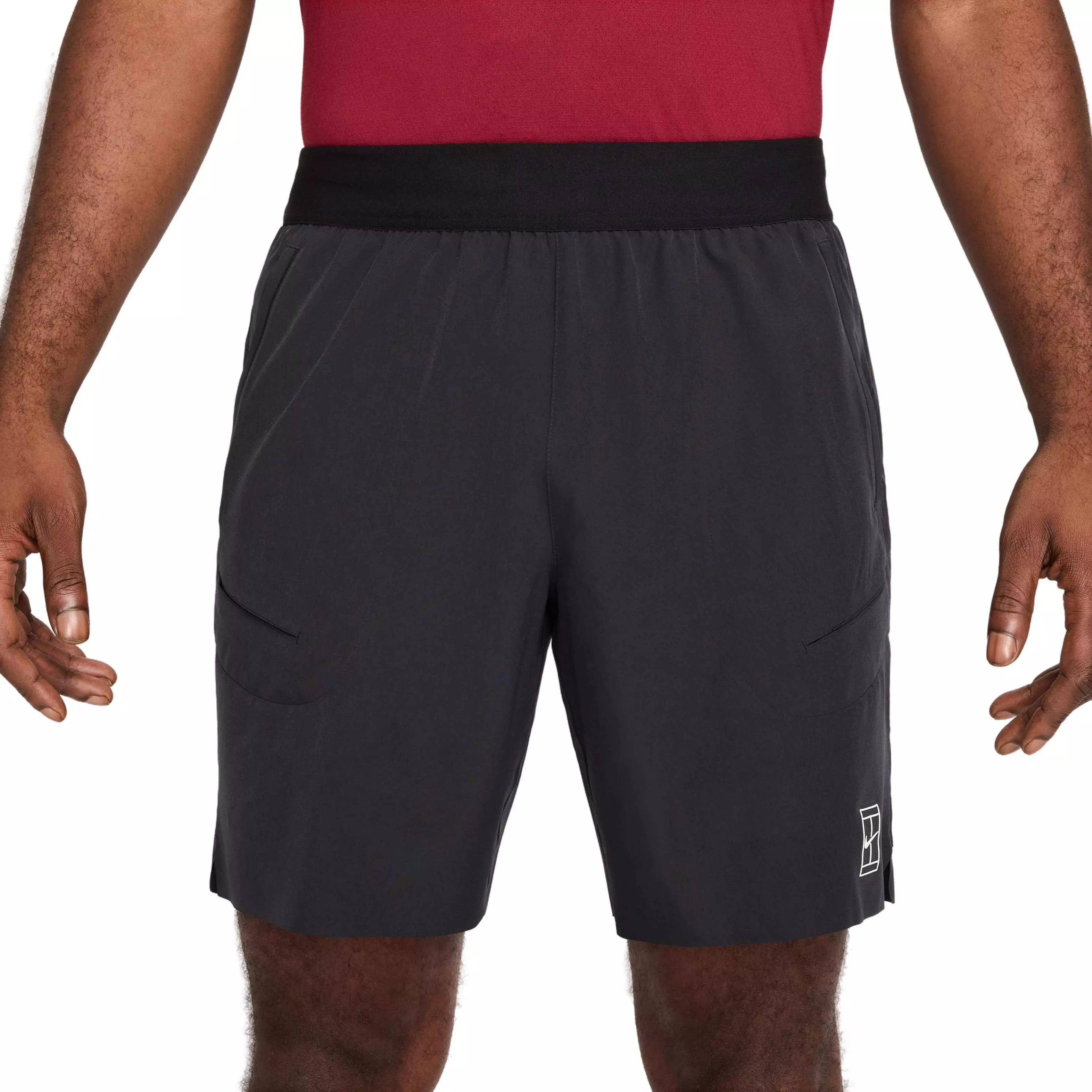 NikeCourt Men's Advantage Dri-FIT 8" Tennis Shorts - BLACK