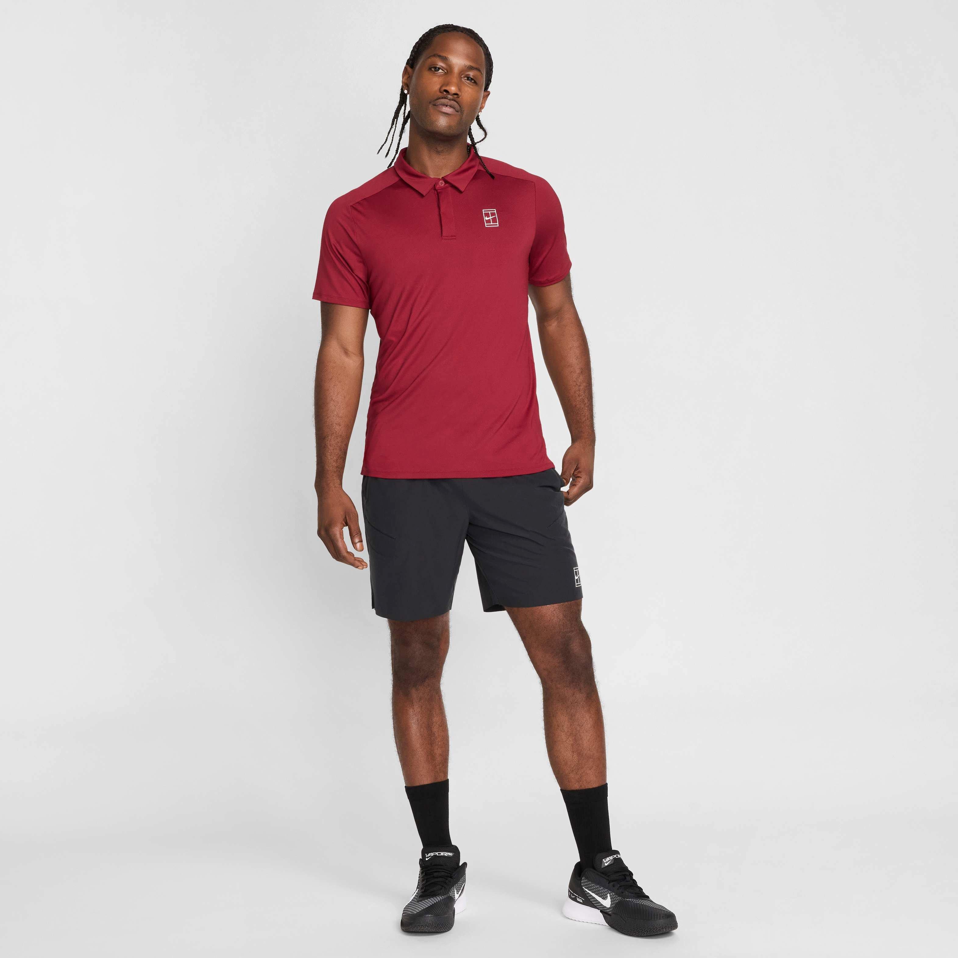 NikeCourt Men's Advantage Dri-FIT 8" Tennis Shorts - BLACK Thumbnail View 7