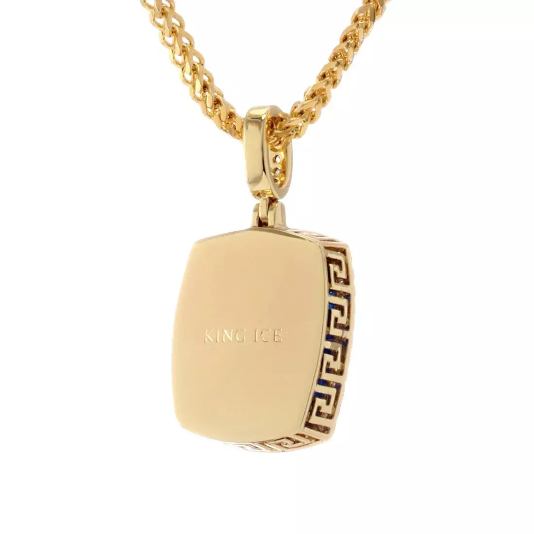 King Ice Sapphire Crown Julz Necklace - Gold - GOLD