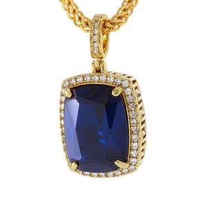 King Ice Sapphire Crown Julz Necklace - Gold - GOLD