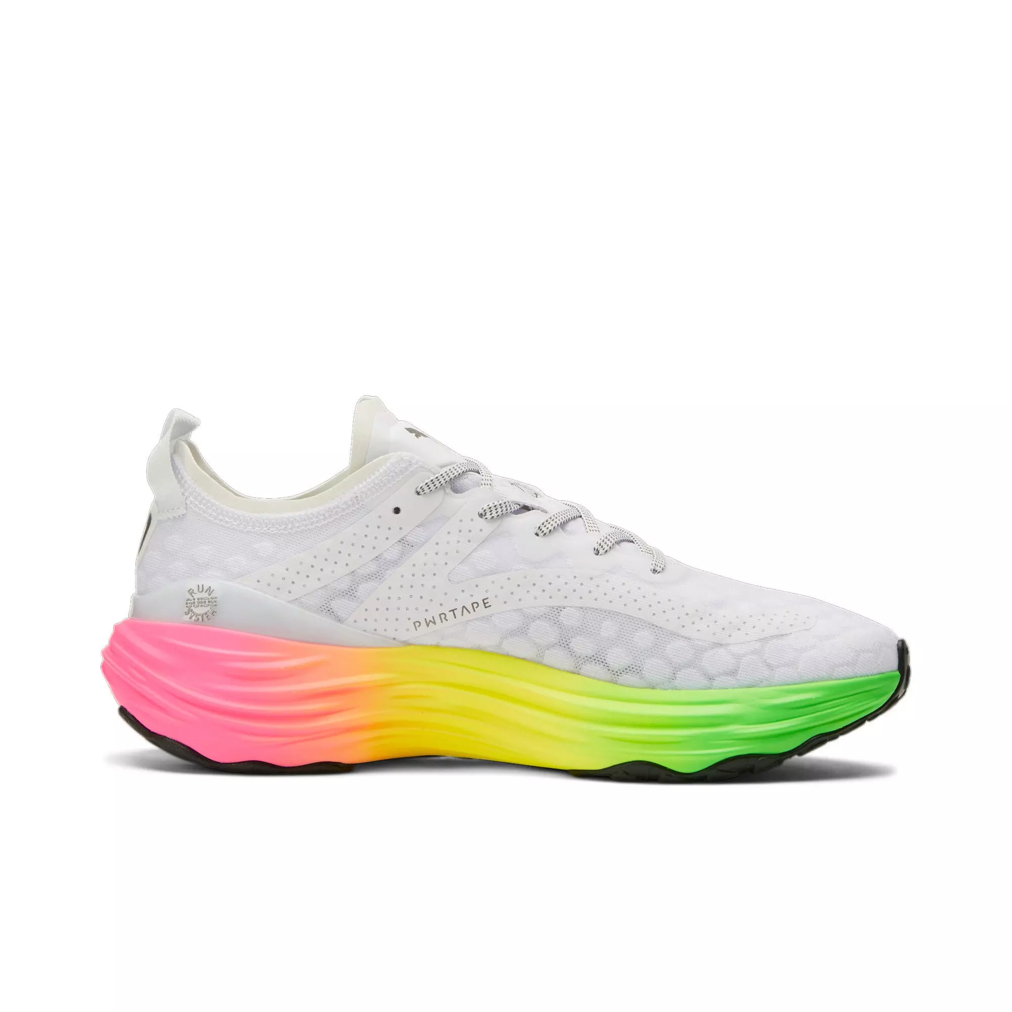 PUMA ForeverRUN NITRO Futrograde "PUMA White/Green Gecko" Men's Running Shoe - WHITE/GREEN