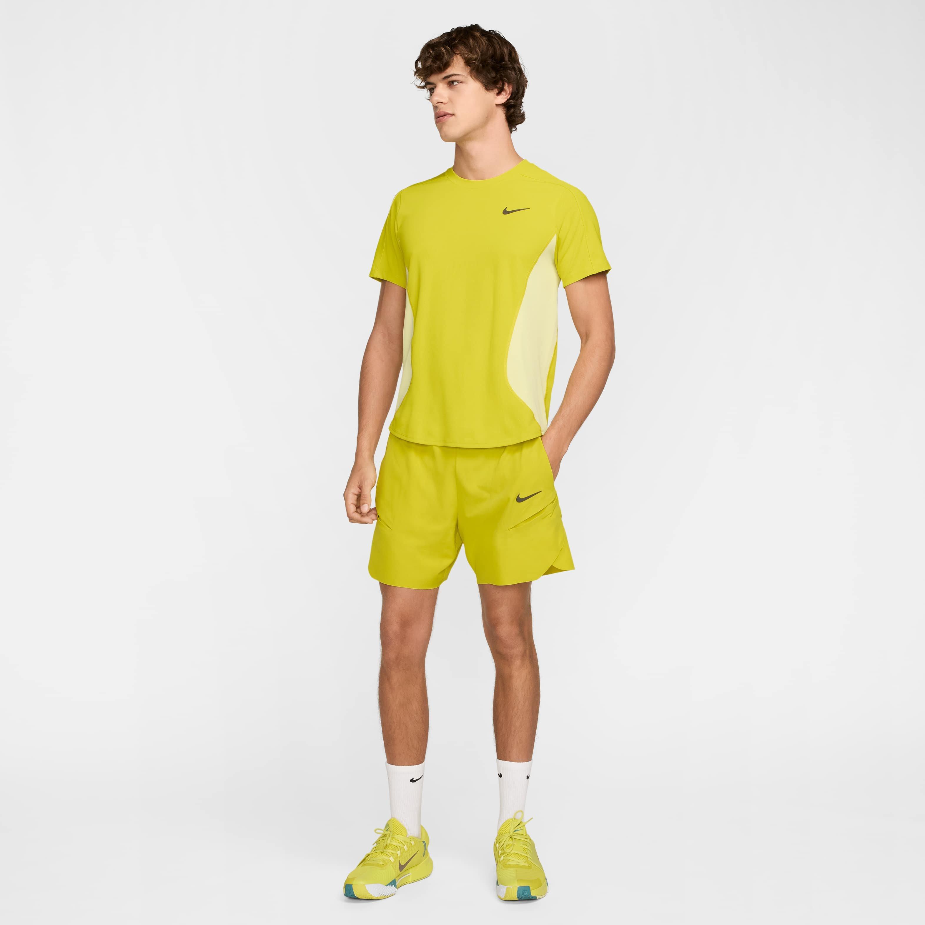 NikeCourt Men's Slam Dri-FIT Tennis Shorts - GREEN Thumbnail View 7