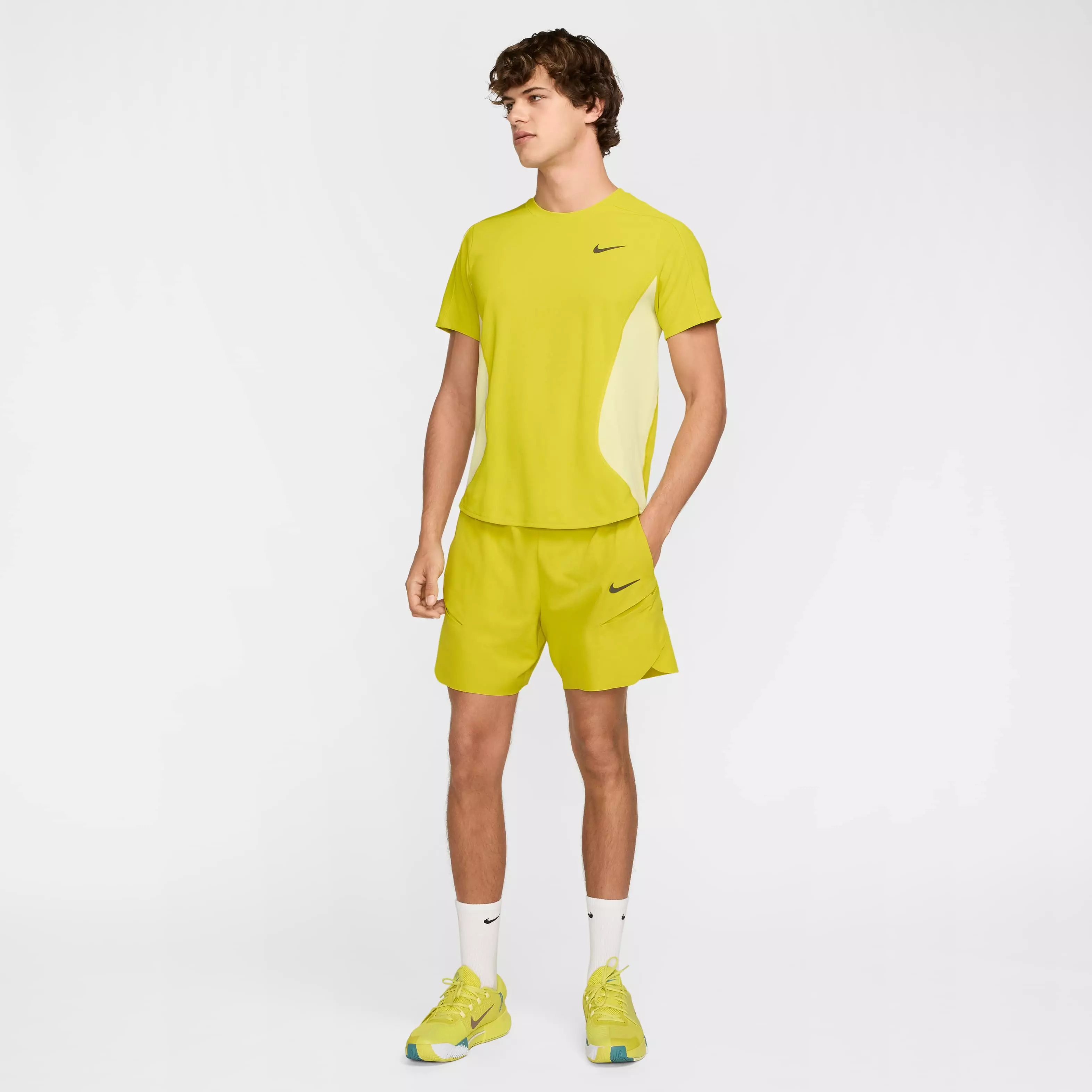 NikeCourt Men's Slam Dri-FIT Tennis Shorts - GREEN