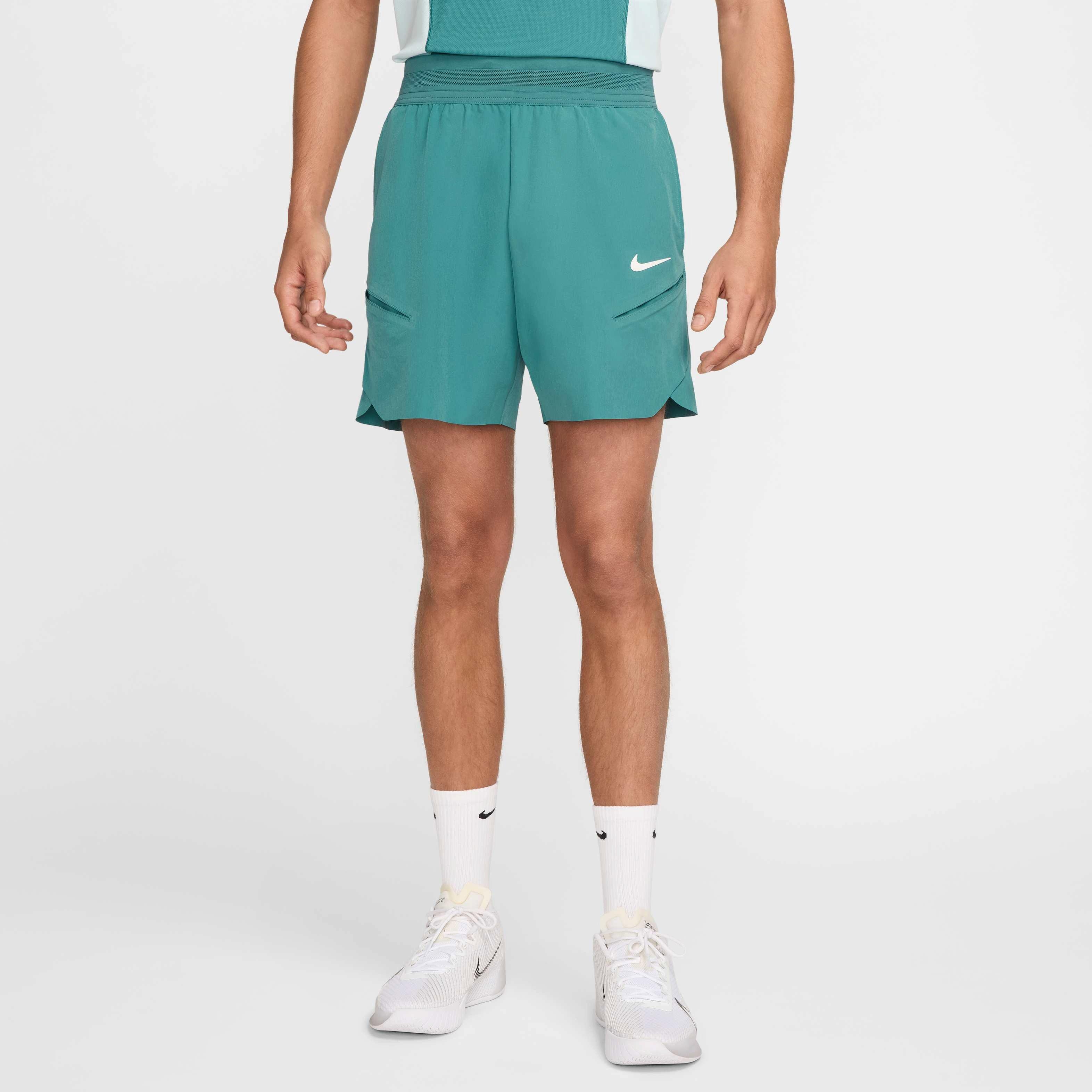 NikeCourt Men's Slam Dri-FIT Tennis Shorts - TEAL Thumbnail View 3