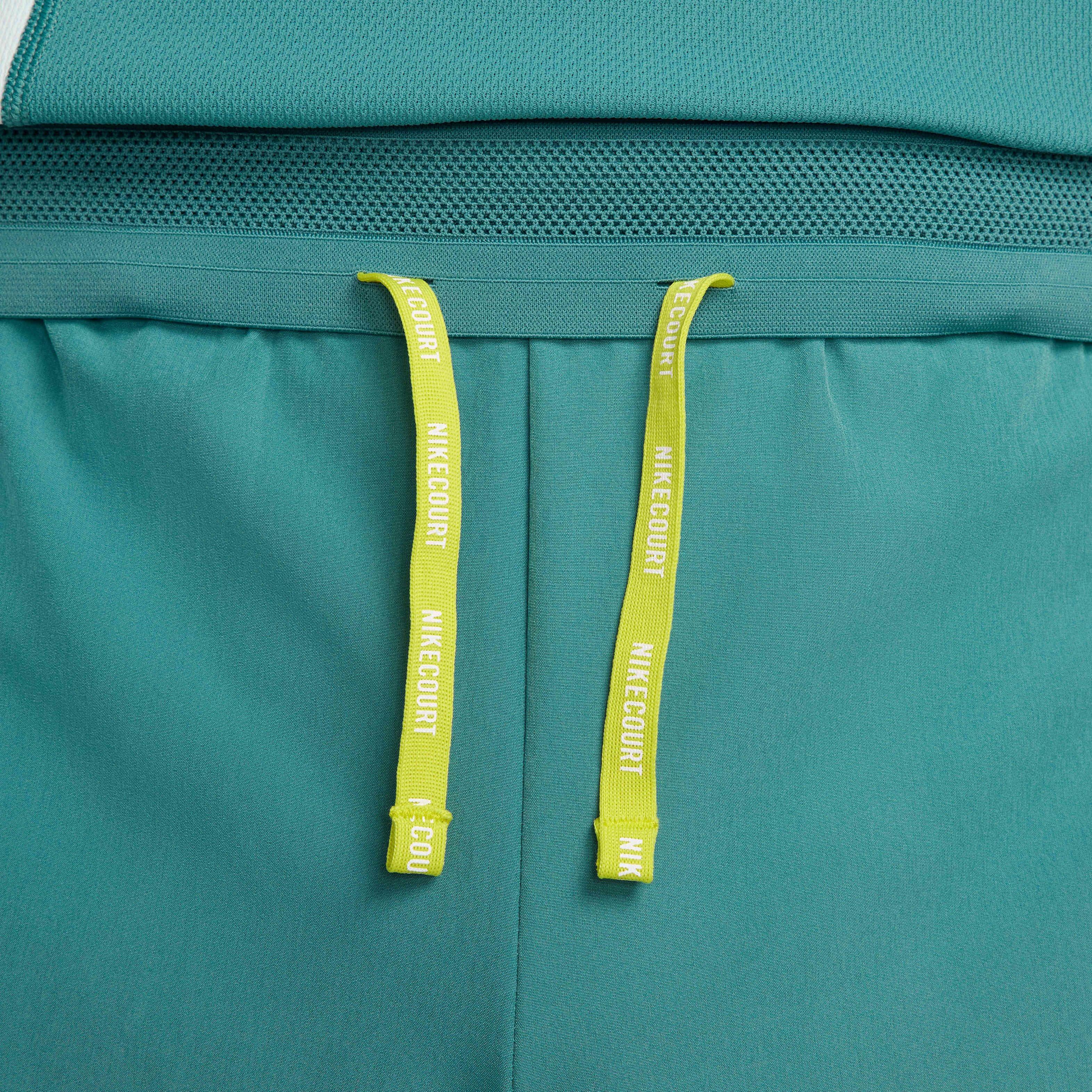 NikeCourt Men's Slam Dri-FIT Tennis Shorts - TEAL Thumbnail View 4