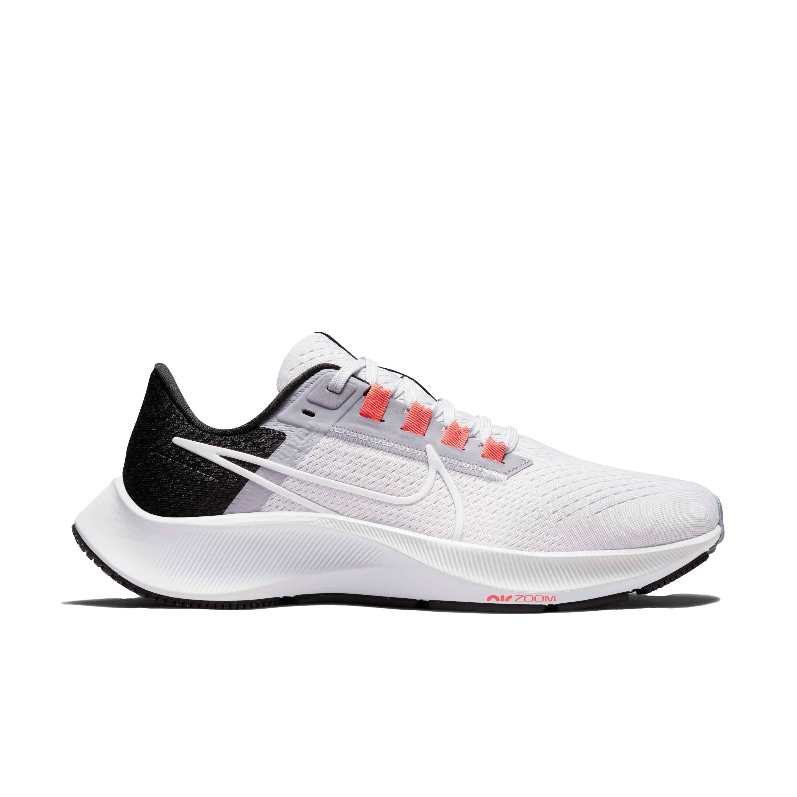 Nike Air Zoom Pegasus 38 "White/Lt Purple/Black" Women's Running Shoe - GREY Thumbnail View 1
