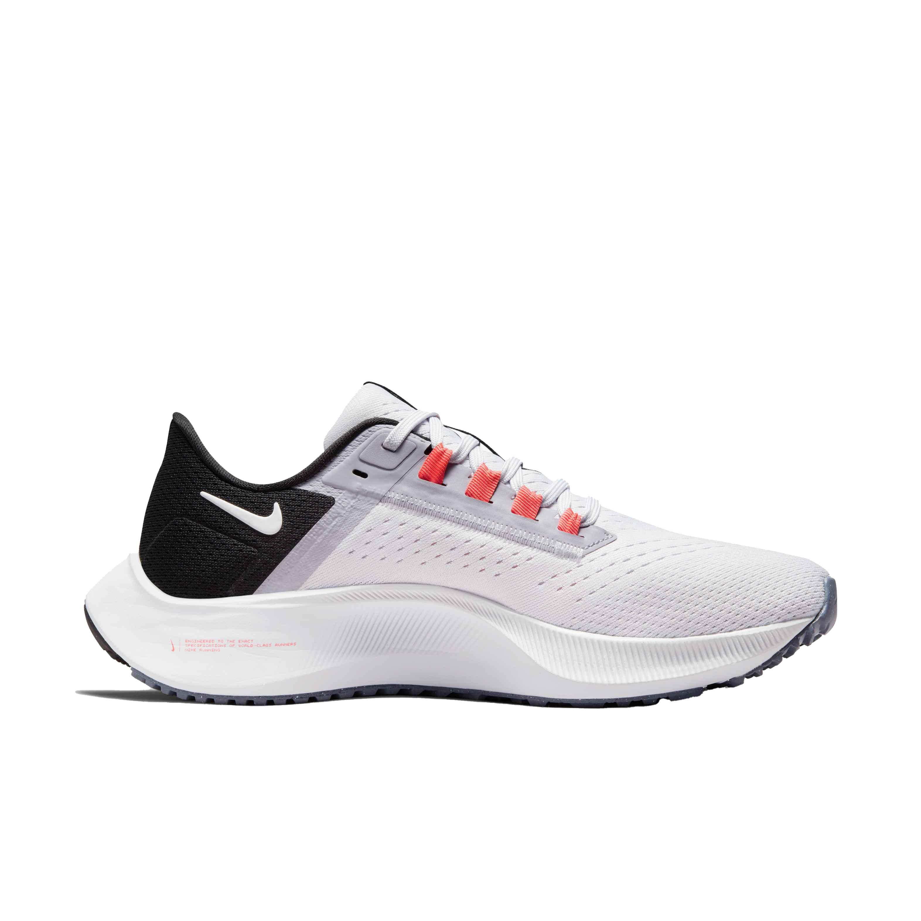 Nike Air Zoom Pegasus 38 "White/Lt Purple/Black" Women's Running Shoe - GREY Thumbnail View 2