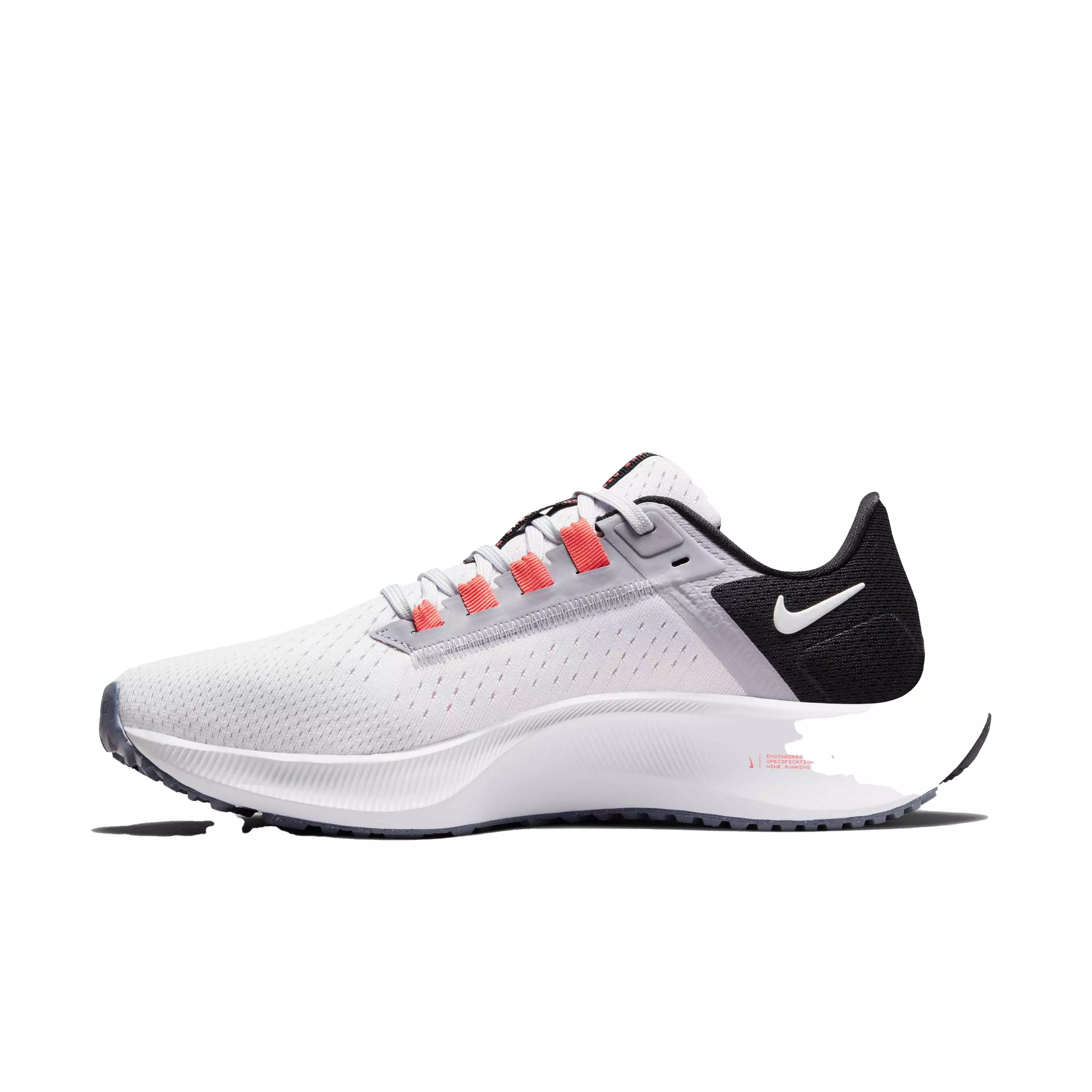 Nike Air Zoom Pegasus 38 "White/Lt Purple/Black" Women's Running Shoe - GREY