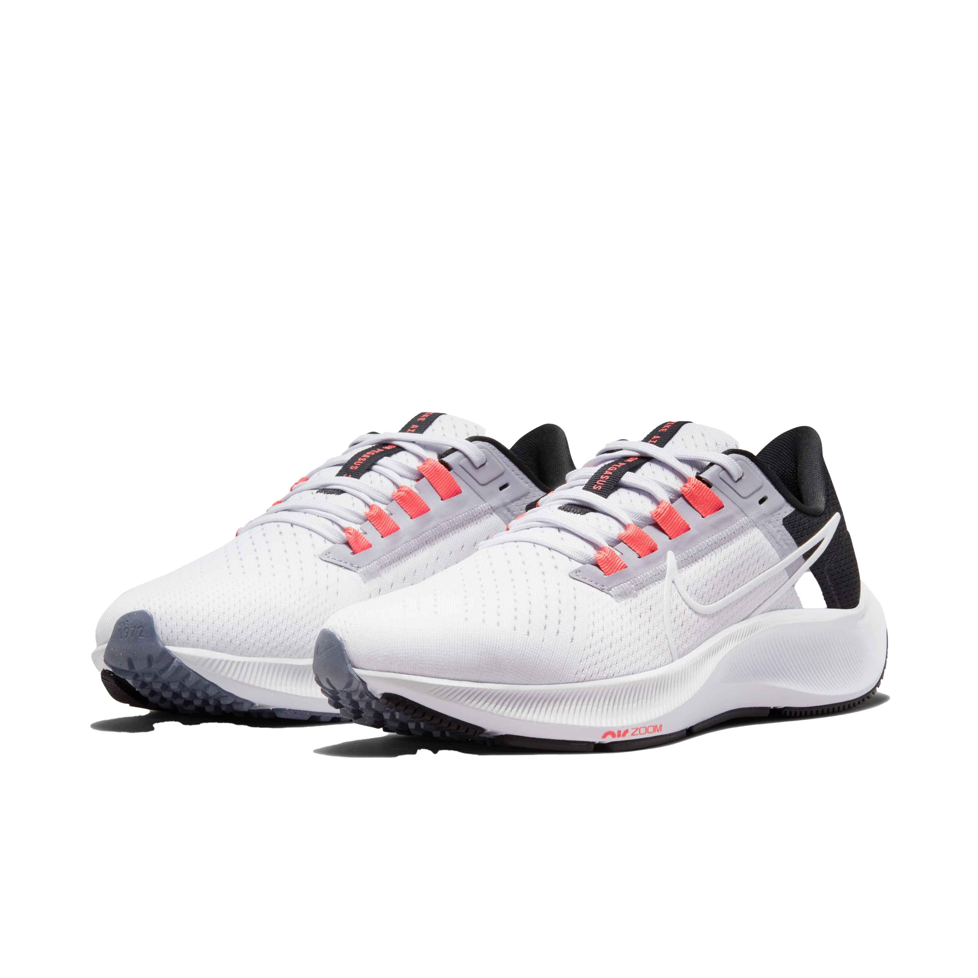 Nike Air Zoom Pegasus 38 "White/Lt Purple/Black" Women's Running Shoe - GREY Thumbnail View 6