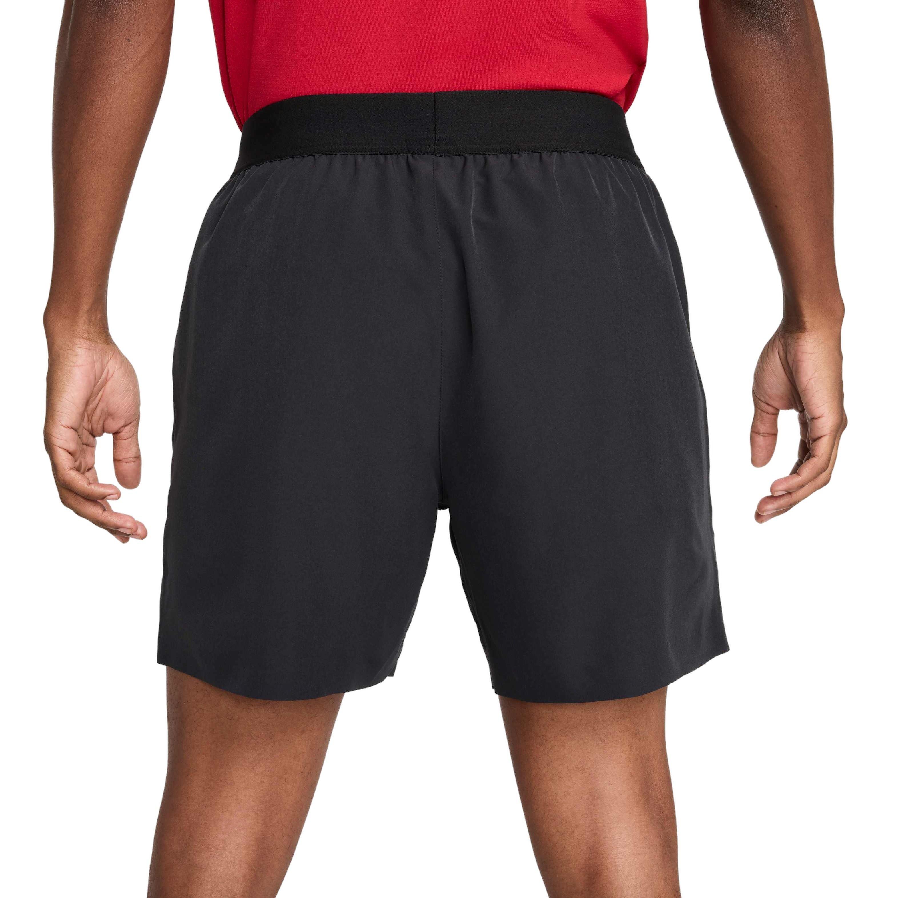 NikeCourt Men's Advantage Dri-FIT 6" Tennis Shorts - BLACK Thumbnail View 2