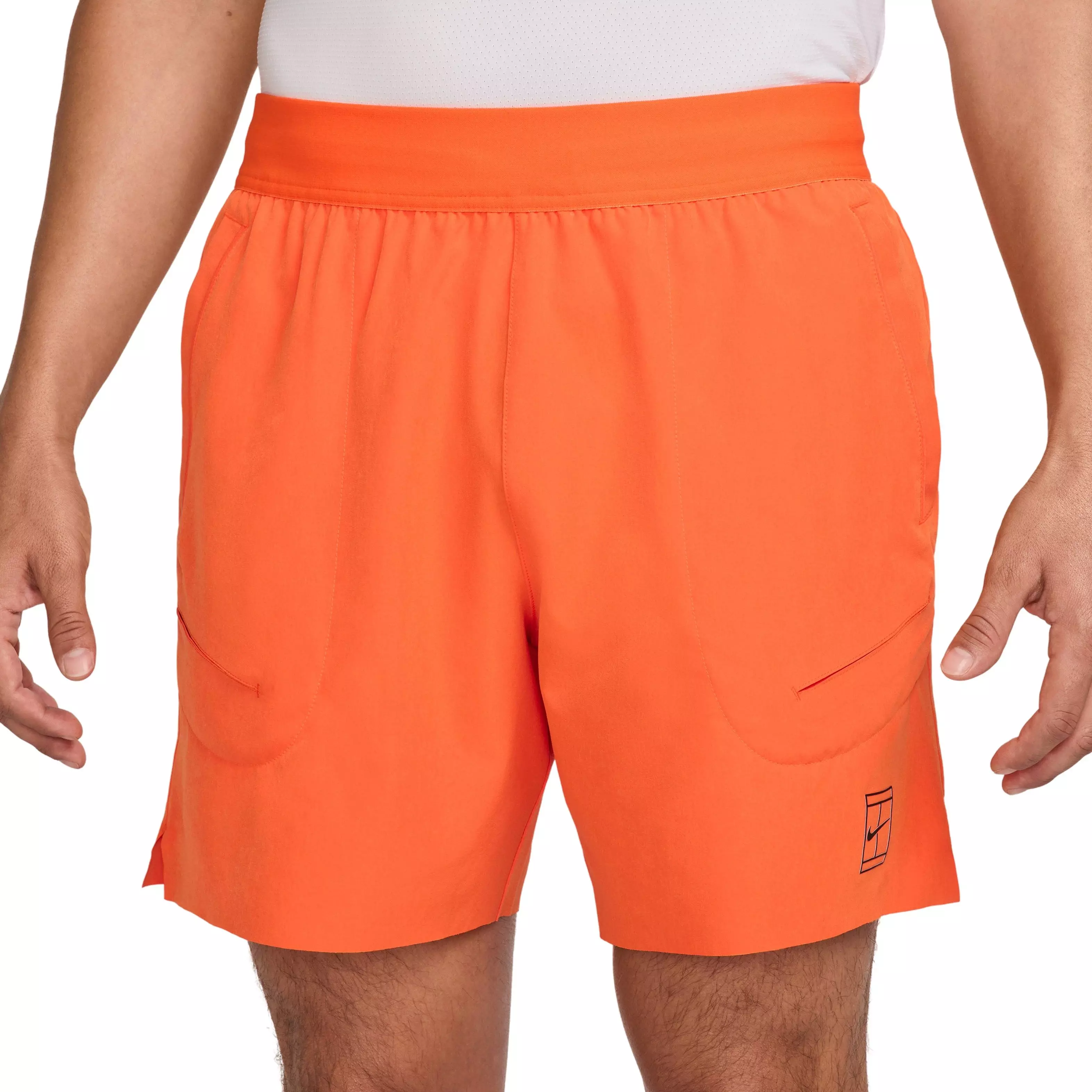 NikeCourt Men's Advantage Dri-FIT 6" Tennis Shorts - ORANGE