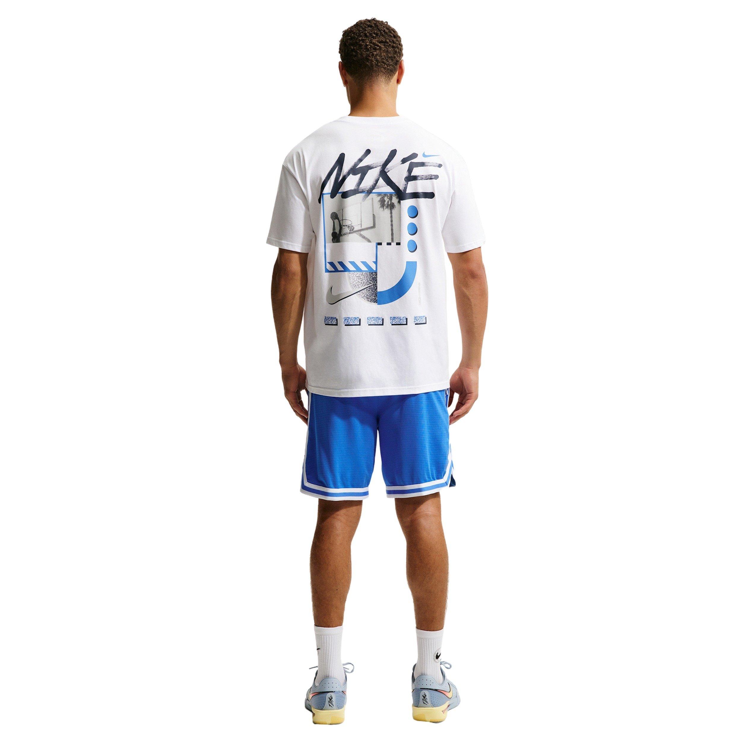 Nike Men's DNA Dri-FIT 8" Basketball Shorts - Blue - BLUE Thumbnail View 5