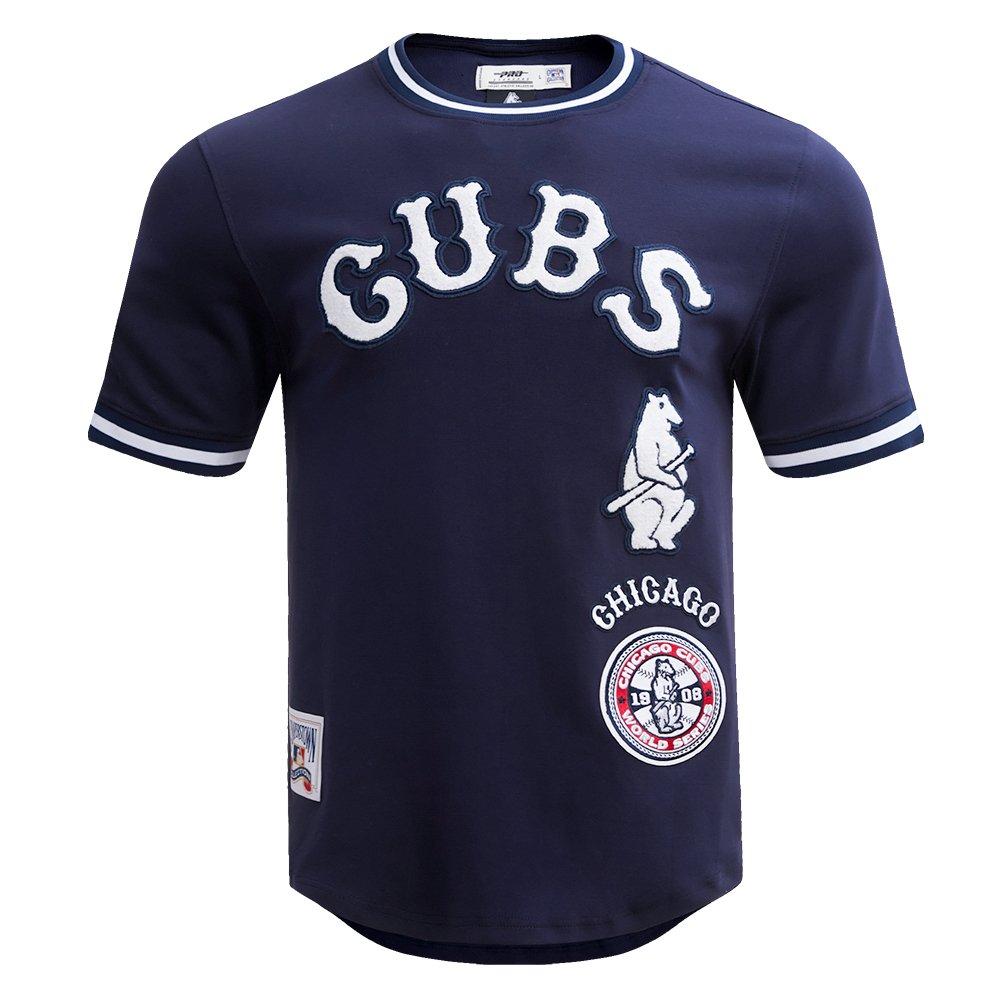 Pro Standard Men's MLB Chicago Cubs Retro Classic Double Knit Tee -Navy - NAVY Thumbnail View 1