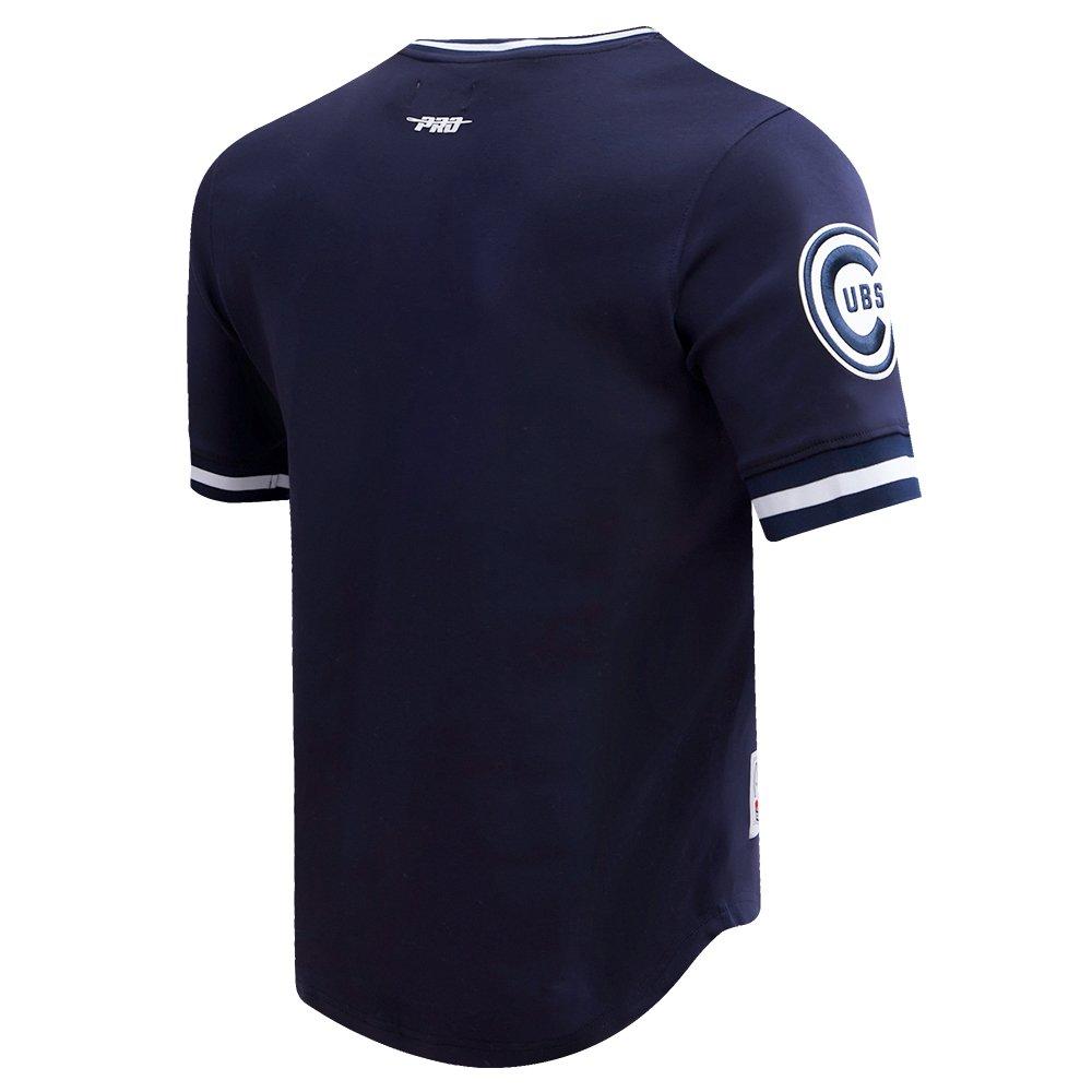Pro Standard Men's MLB Chicago Cubs Retro Classic Double Knit Tee - Navy - NAVY Thumbnail View 4
