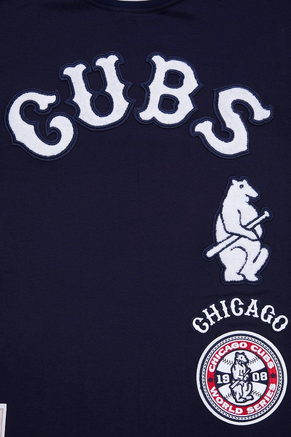 Pro Standard Men's MLB Chicago Cubs Retro Classic Double Knit Tee -Navy - NAVY Thumbnail View 5