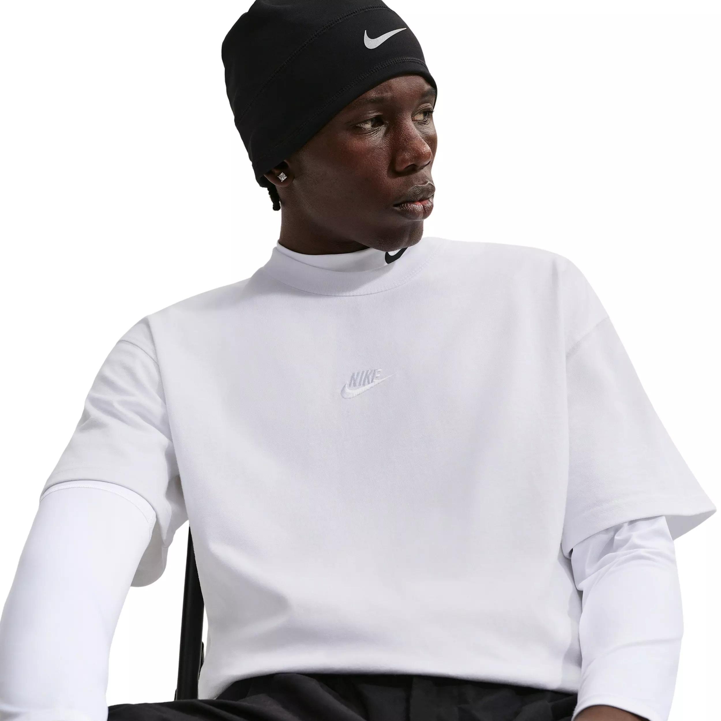 Nike Men's Sportswear Premium Essentials LSE T-Shirt - WHITE