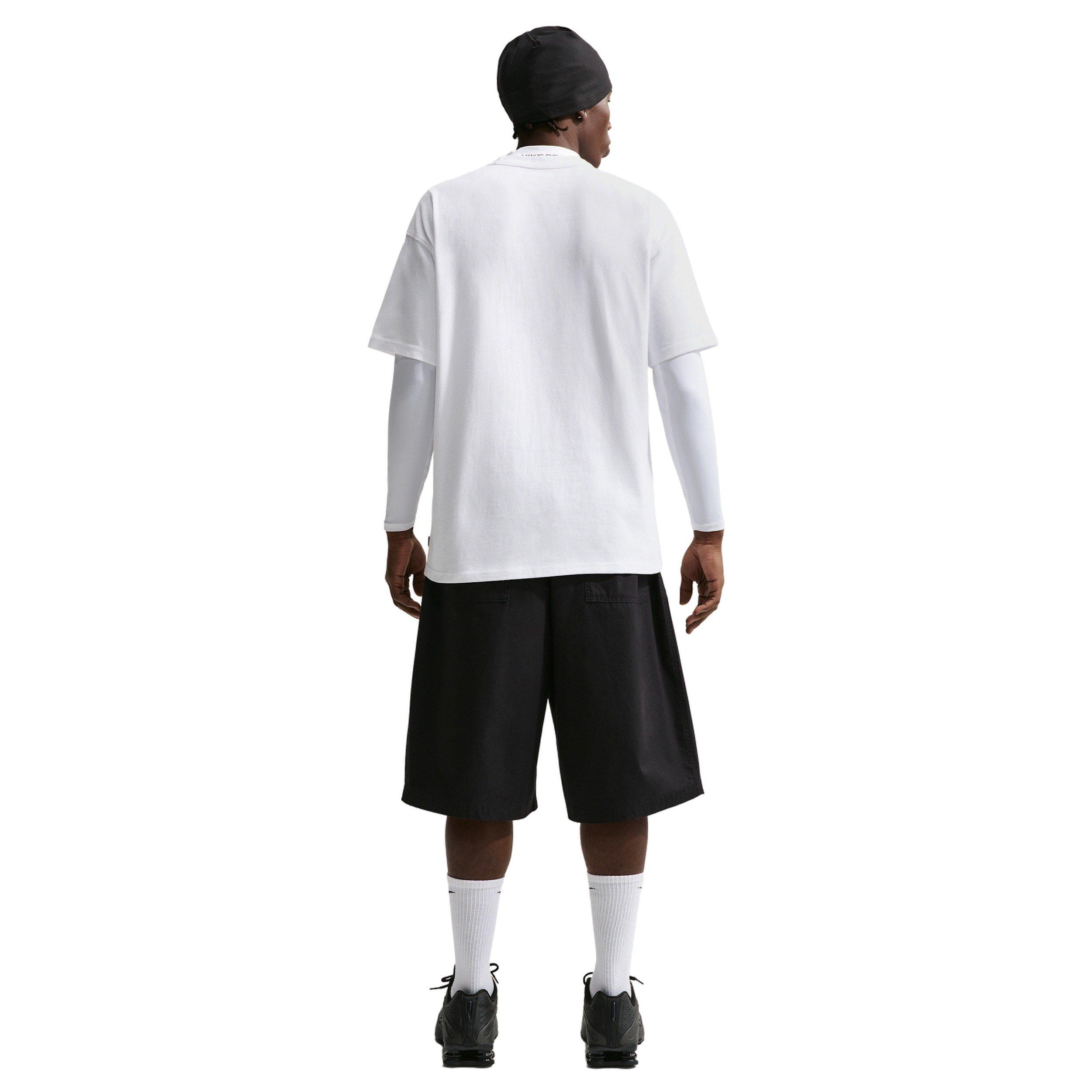 Nike Men's Sportswear Premium Essentials LSE T-Shirt - WHITE Thumbnail View 5