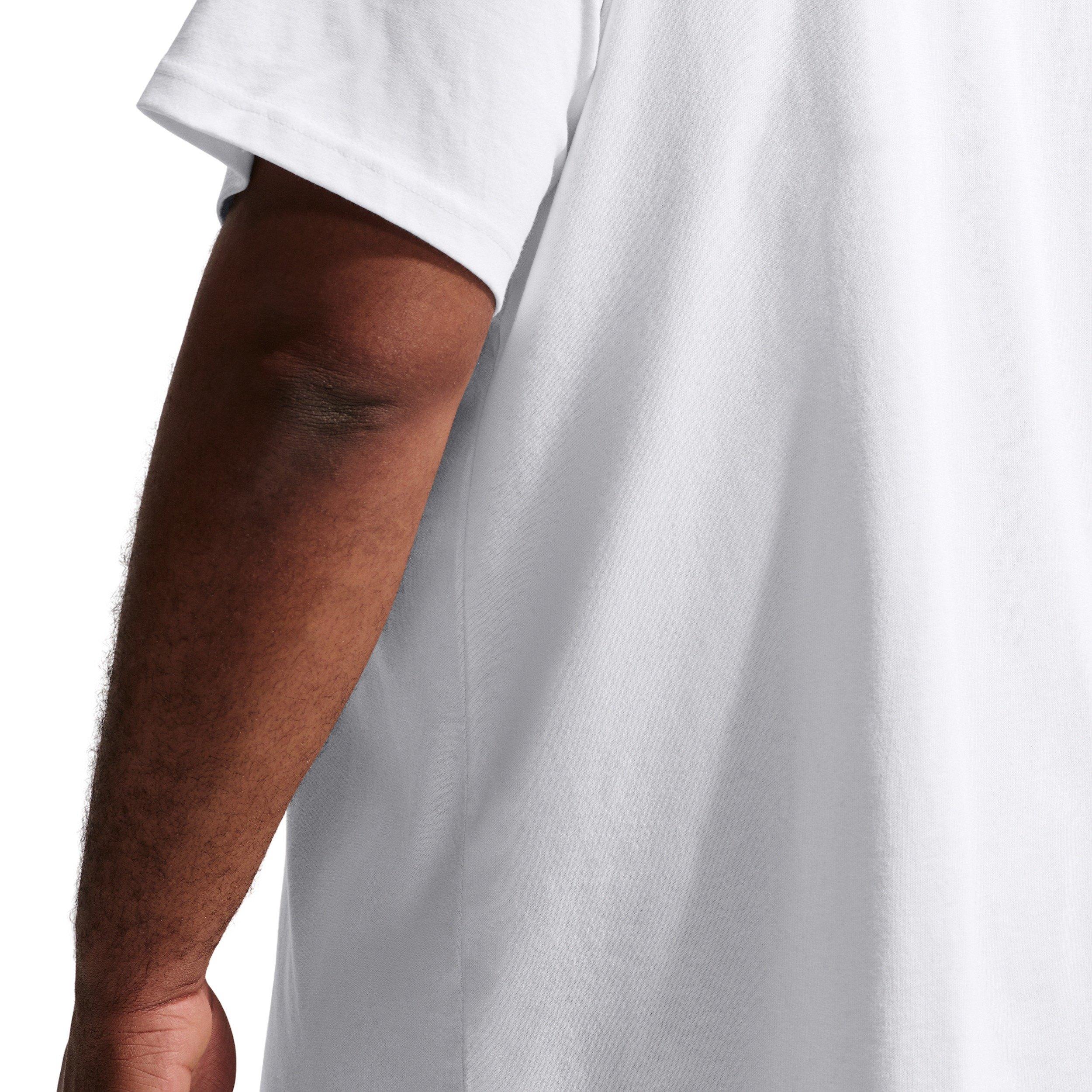 Nike Men's Sportswear Premium Essentials LSE T-Shirt - WHITE Thumbnail View 7