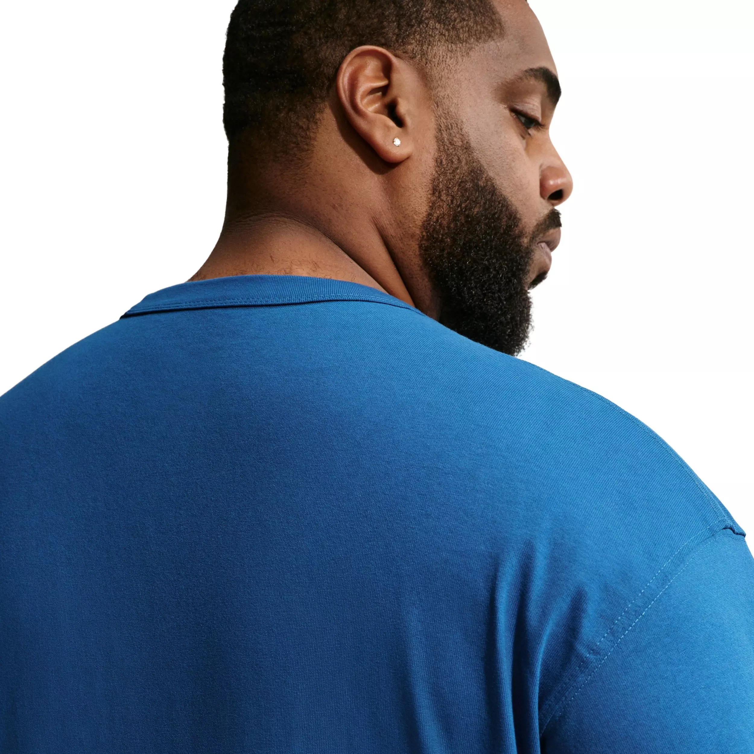 Nike Men's Sportswear Premium Essentials LSE T-Shirt - BLUE