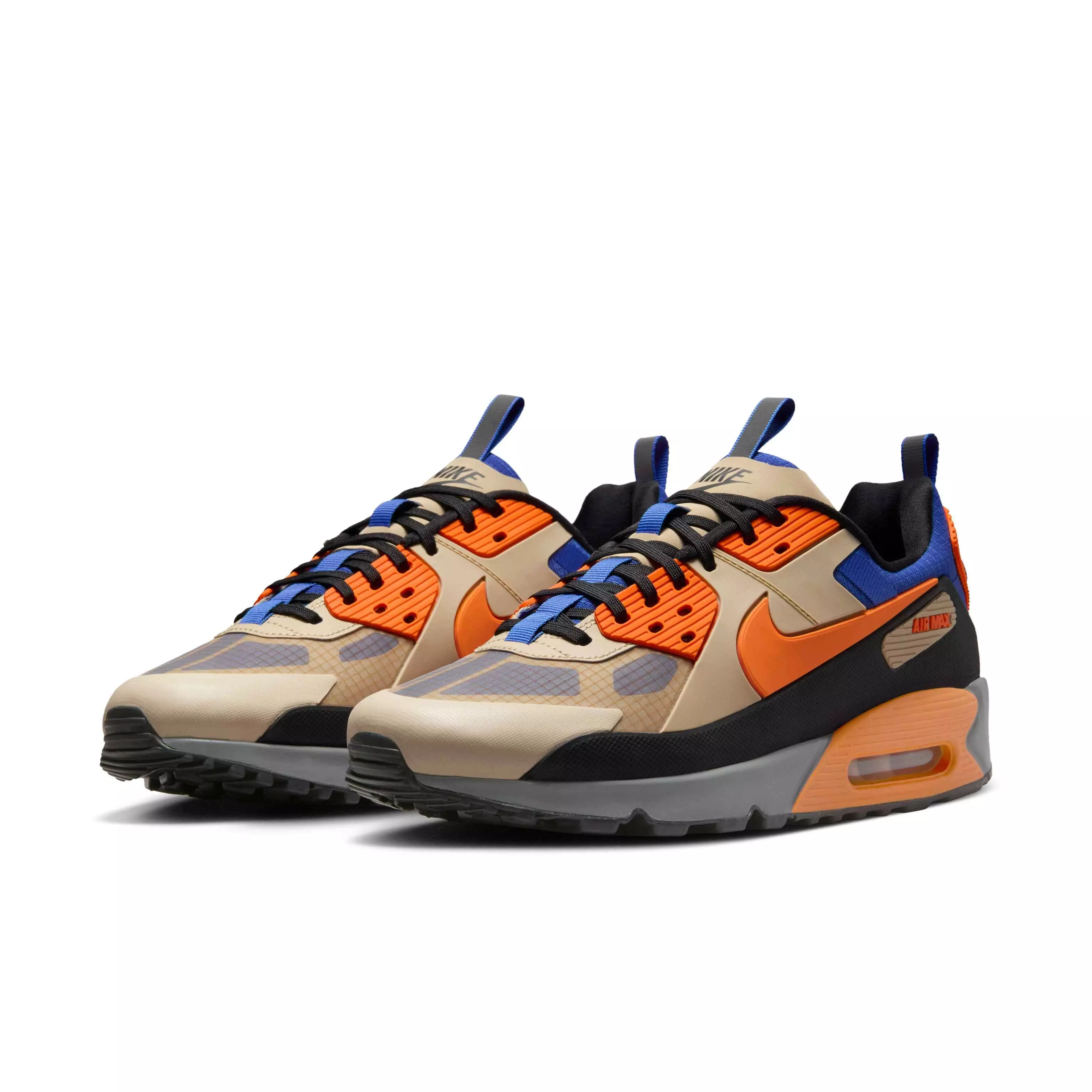 Nike Air Max 90 Drift "Rattan/Hyper Royal/Black/Bright Mandarin" Men's Shoe - RATTAN/ROYAL/BLACK/MANDARIN
