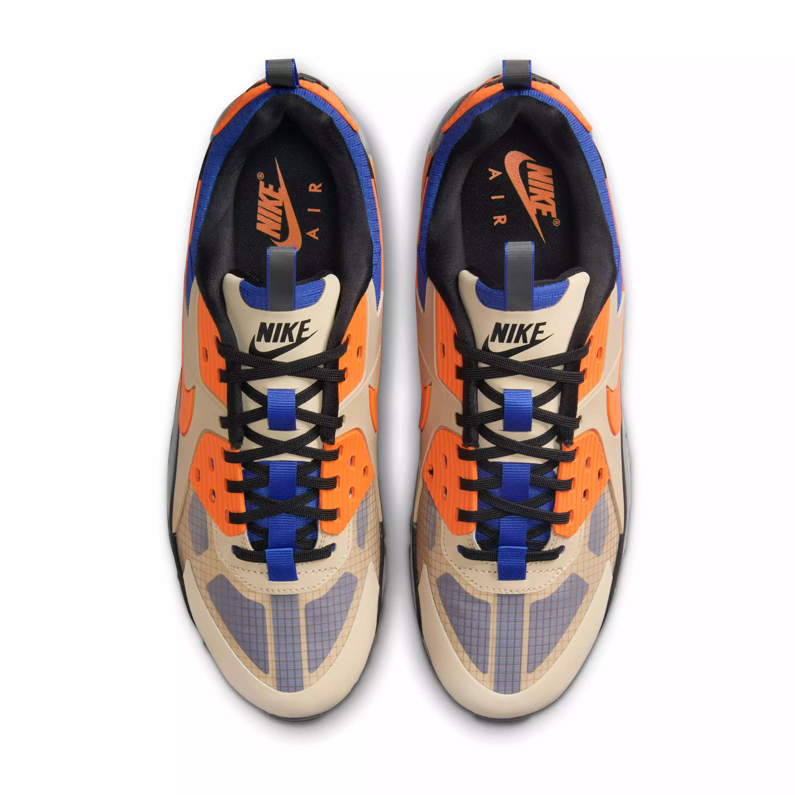 Nike Air Max 90 Drift "Rattan/Hyper Royal/Black/Bright Mandarin" Men's Shoe - RATTAN/ROYAL/BLACK/MANDARIN
