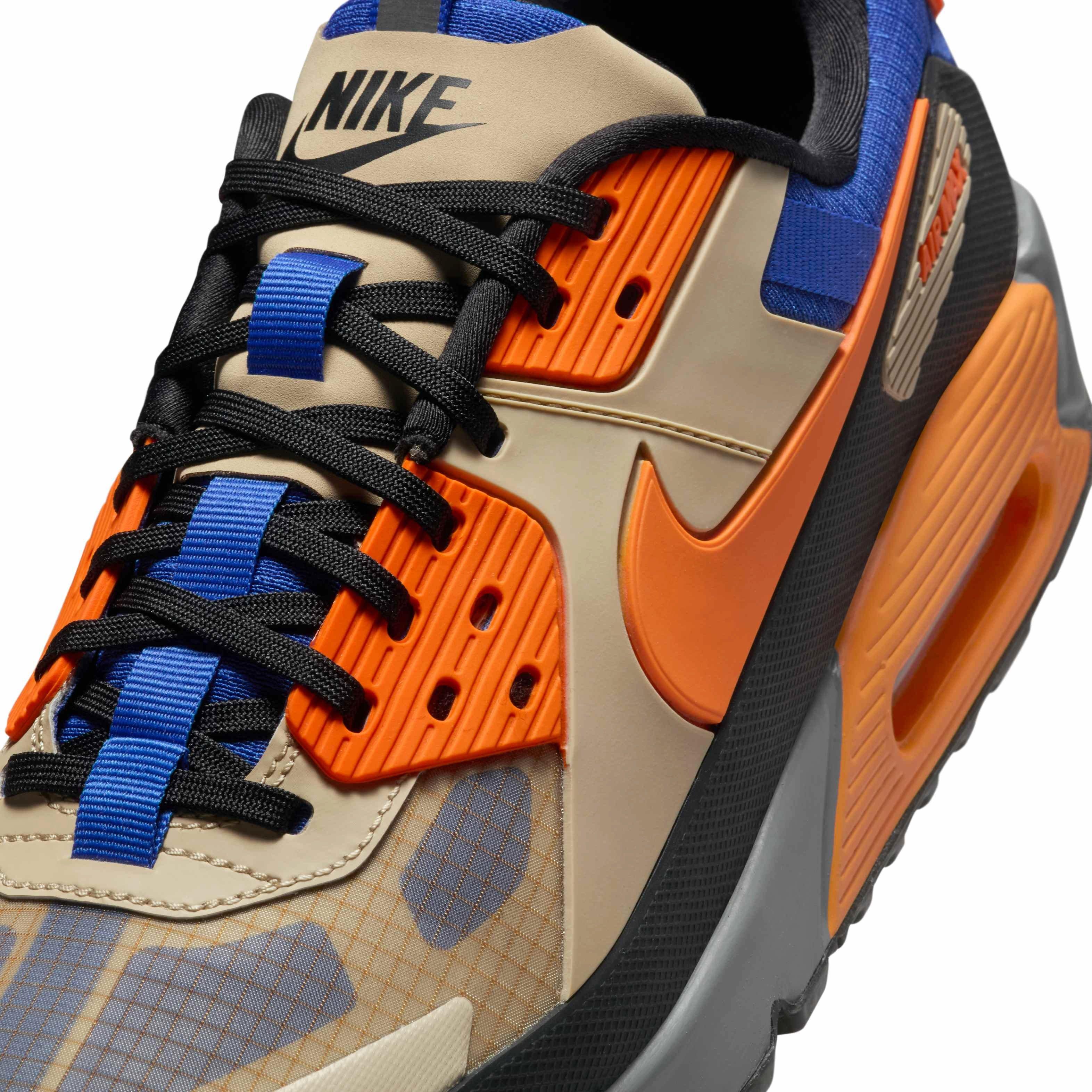 Nike Air Max 90 Drift Men's "Rattan/Hyper Royal/Black/Bright Mandarin" Shoe