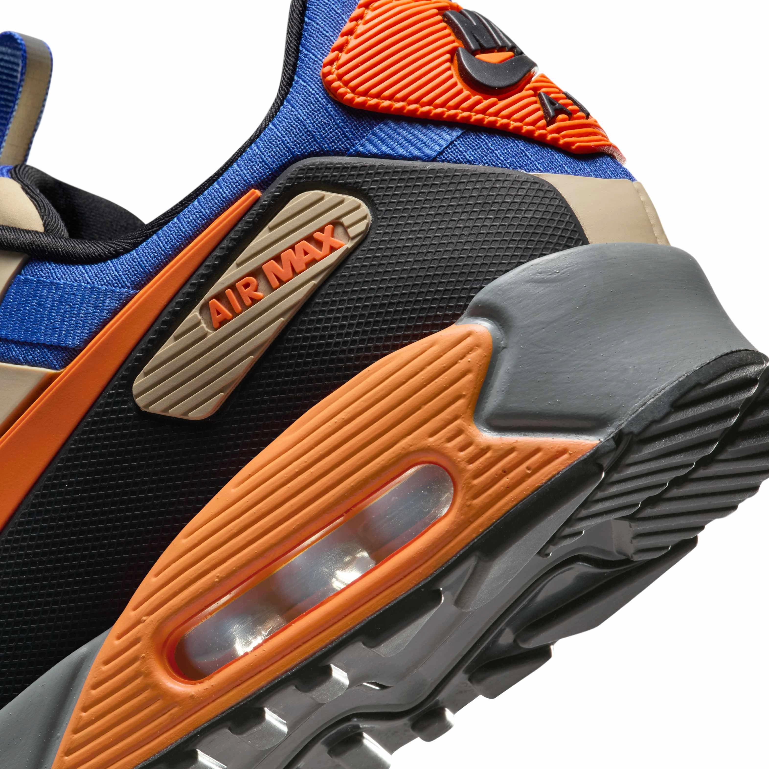 Nike Air Max 90 Drift Men's "Rattan/Hyper Royal/Black/Bright Mandarin" Shoe