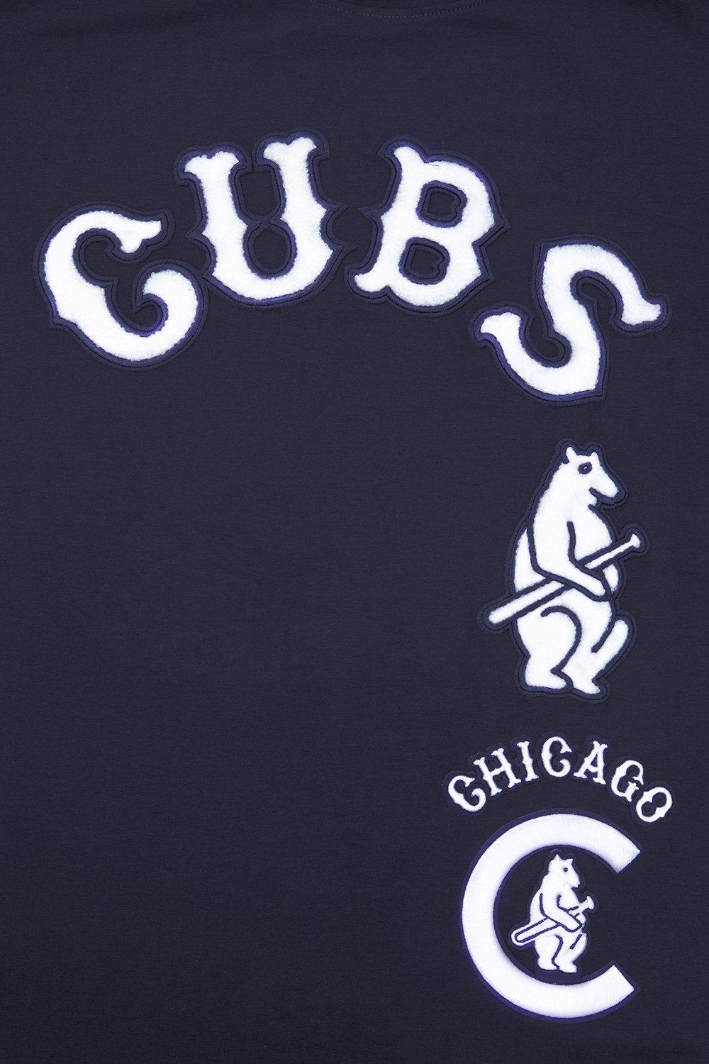 Pro Standard Men's MLB Chicago Cubs Retro Classic Single Jersey Striped Tee -Navy - NAVY Thumbnail View 5