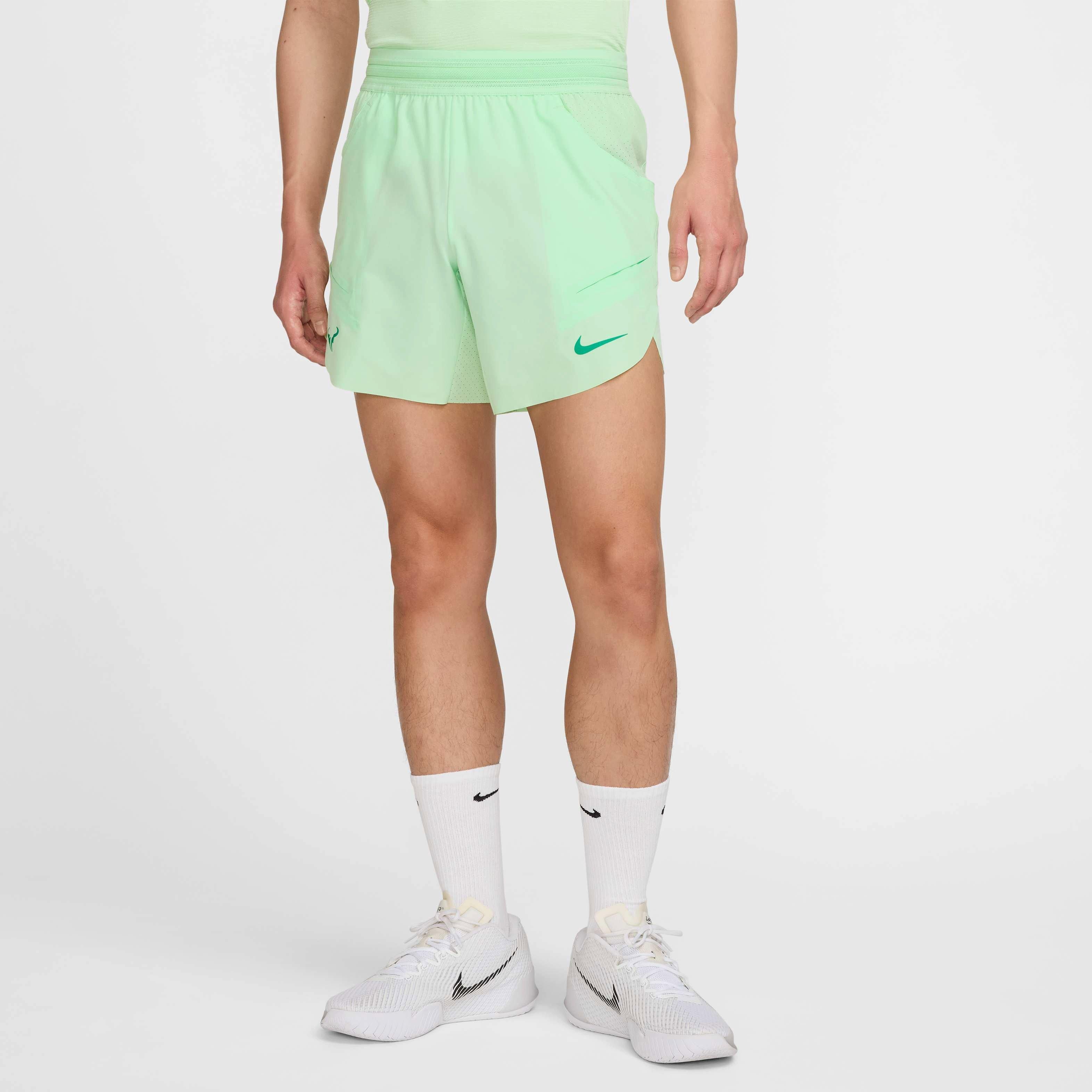 Nike Men's Rafa Dri-FIT ADV 7" Tennis Shorts - GREEN Thumbnail View 3