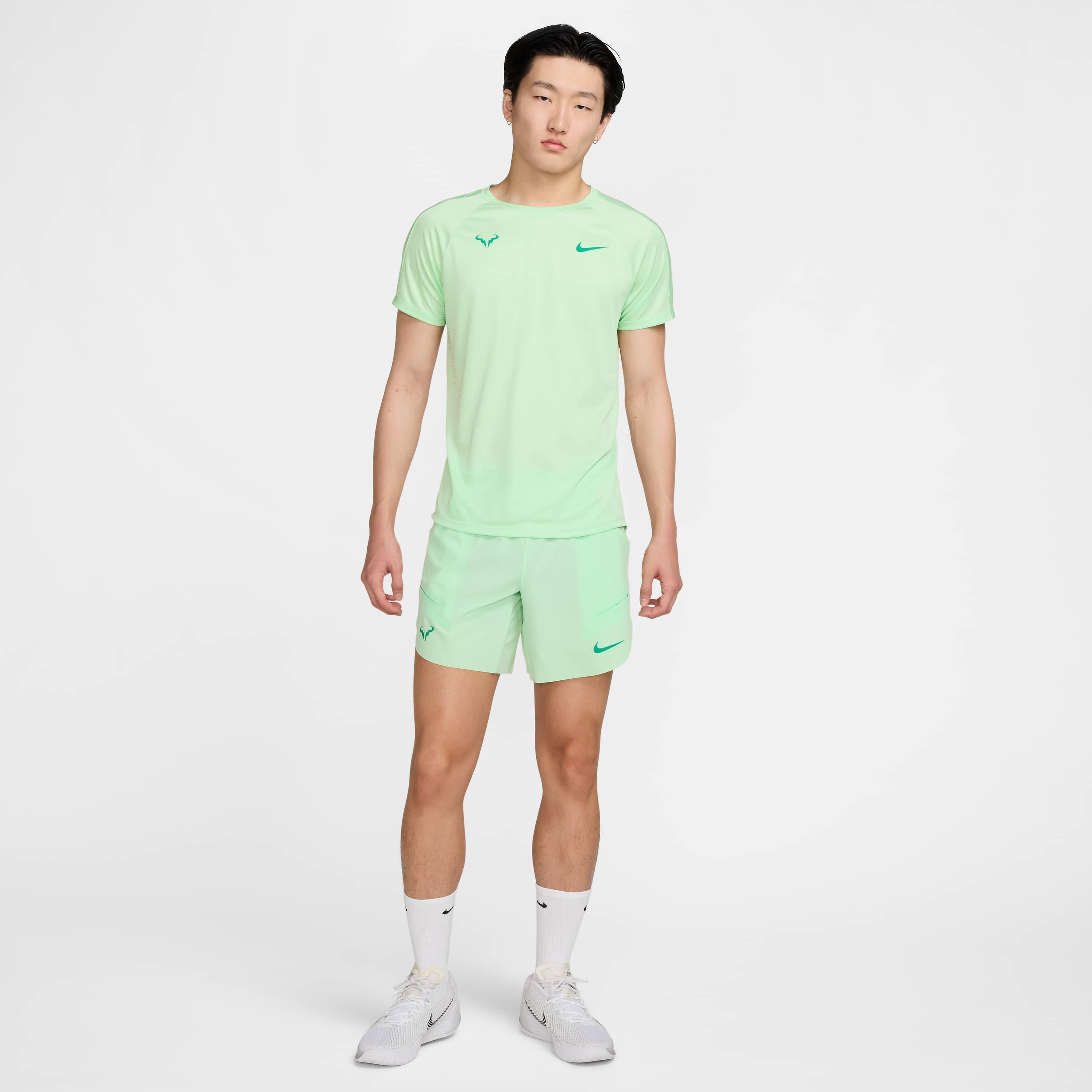 Nike Men's Rafa Dri-FIT ADV 7" Tennis Shorts - GREEN Thumbnail View 8
