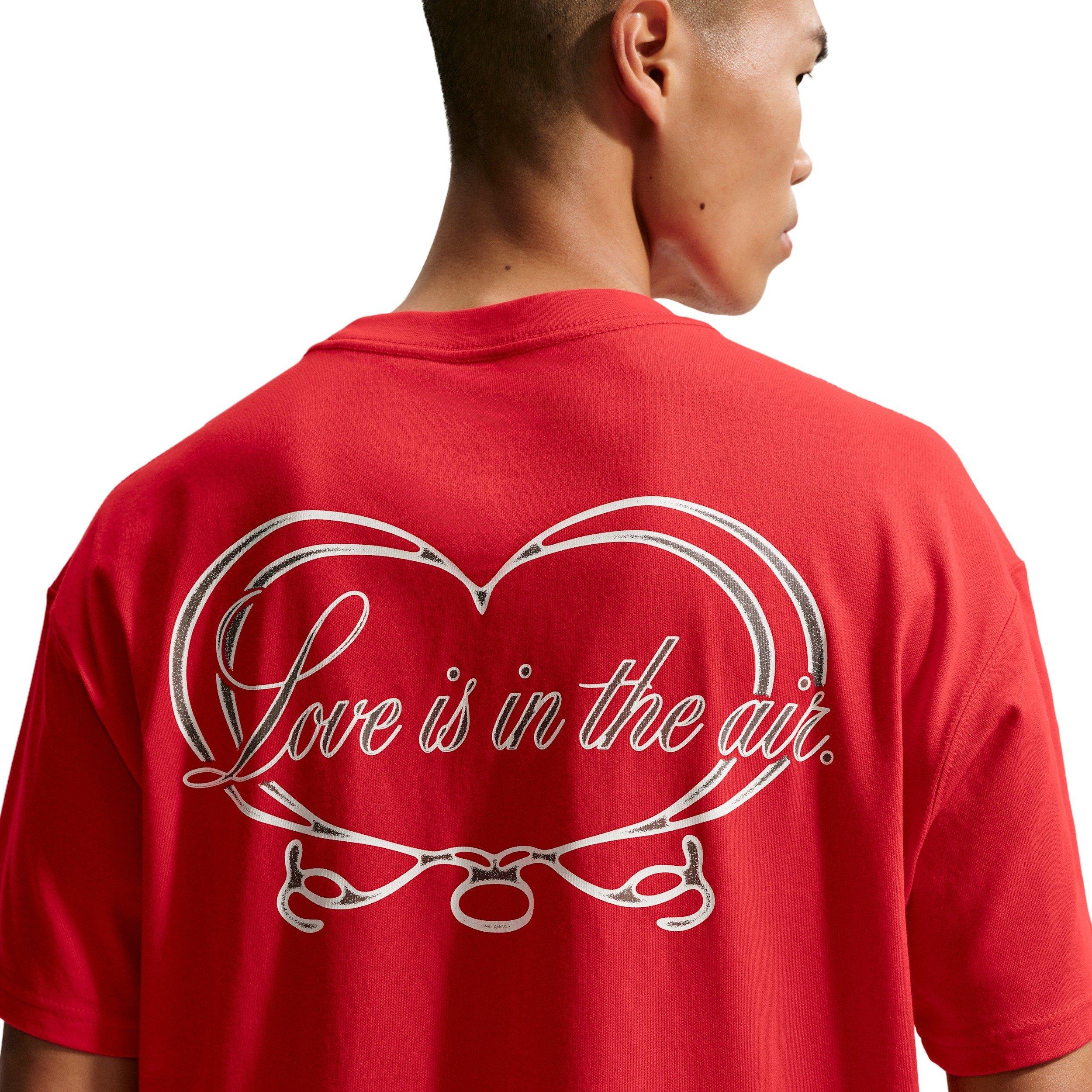 Nike Men's Sportswear Love In Air T-Shirt - CRIMSON Thumbnail View 2