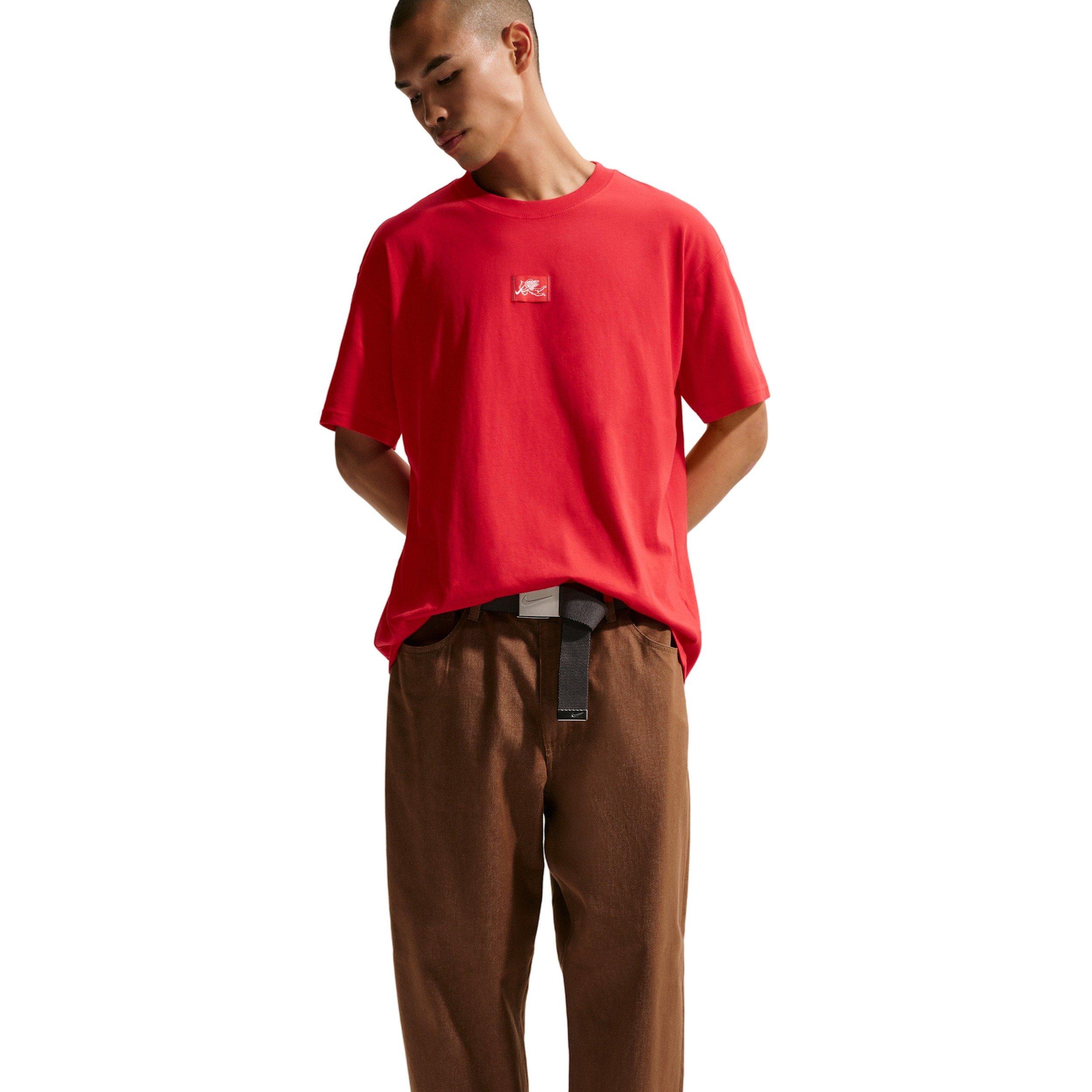 Nike Men's Sportswear Love In Air T-Shirt - CRIMSON Thumbnail View 3