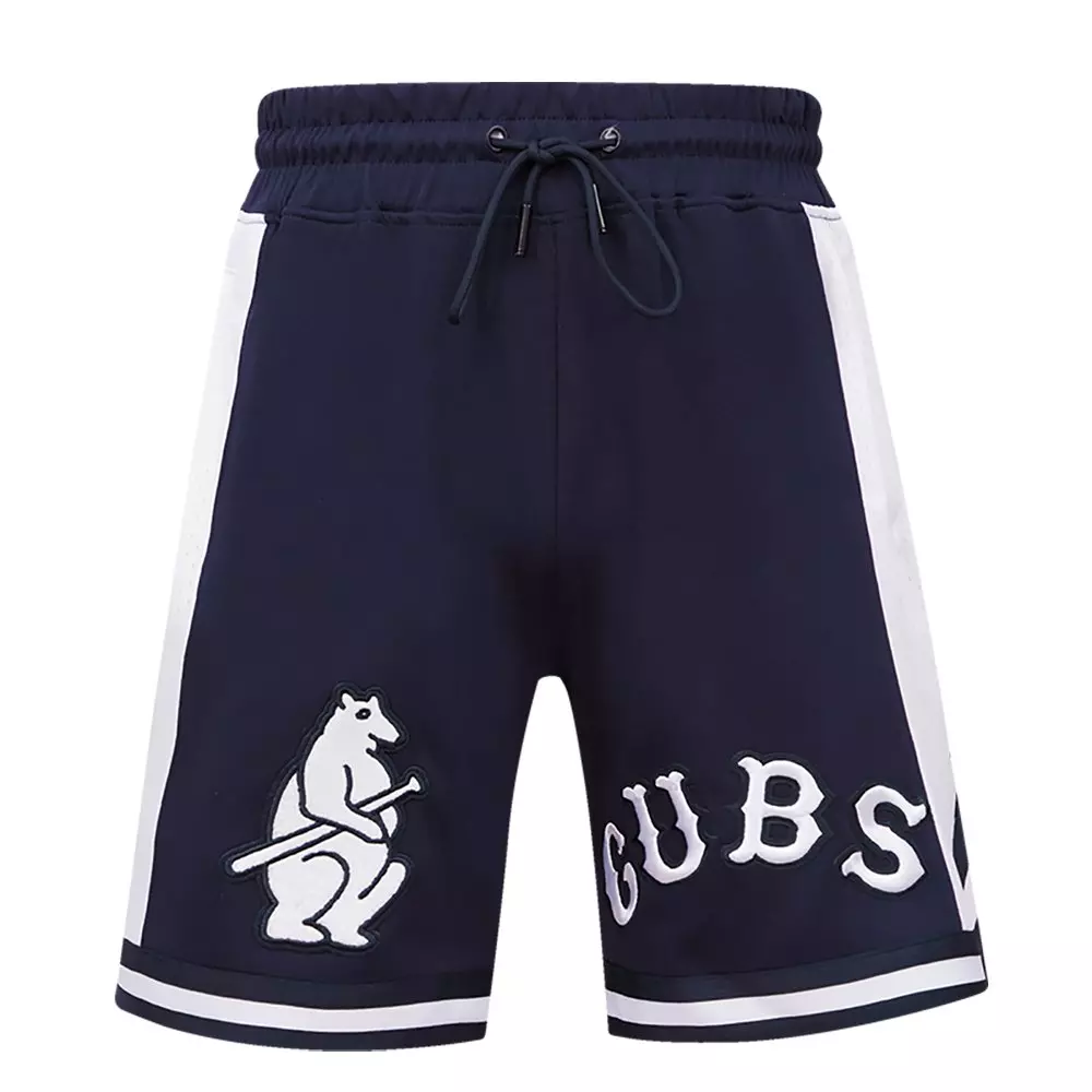 Pro Standard Men's MLB Chicago Cubs Retro Classic Double-Knit 2.0 Shorts -Navy - NAVY