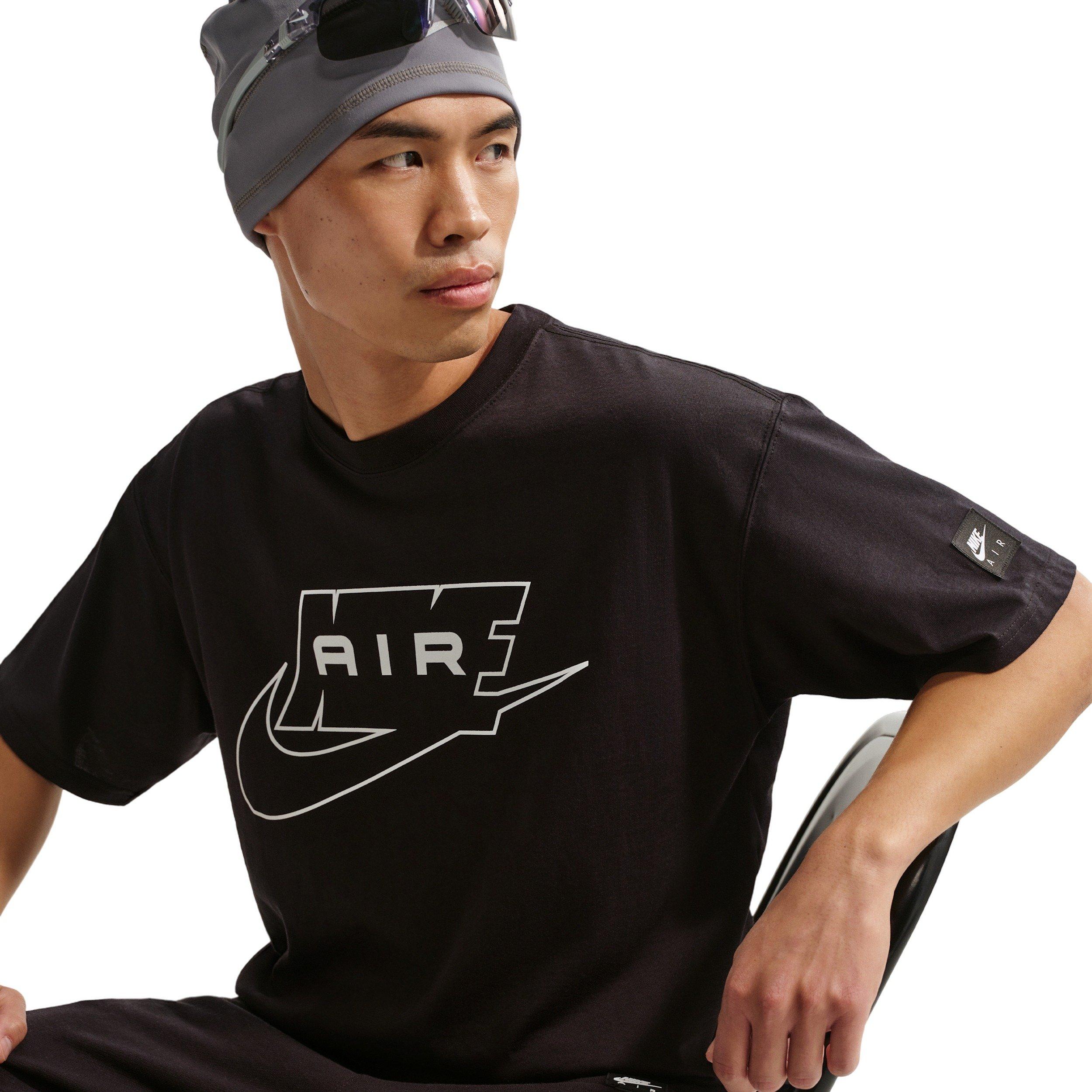 Nike Men's Sportswear LSE Air T-Shirt - BLACK Thumbnail View 3