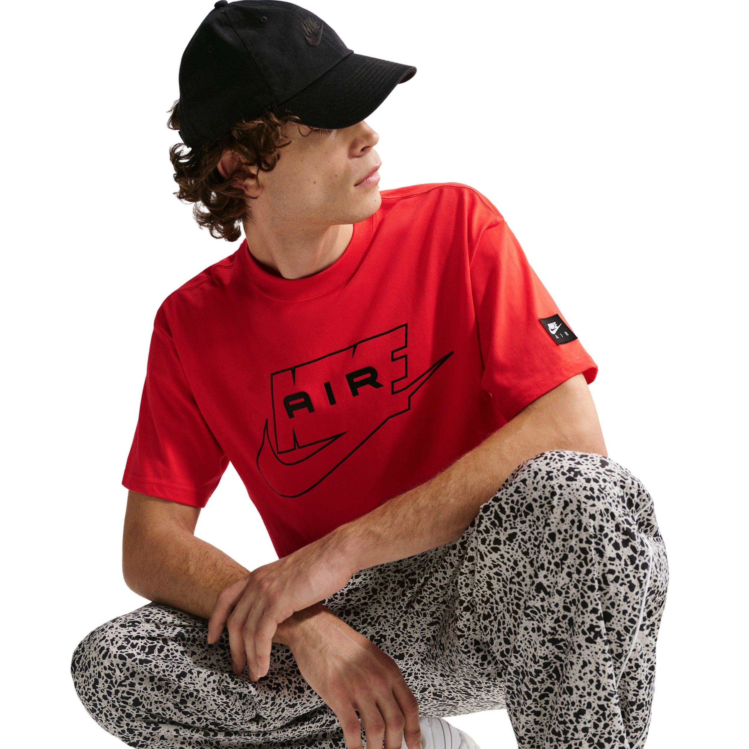 Nike Men's Sportswear LSE Air T-Shirt - CRIMSON Thumbnail View 3
