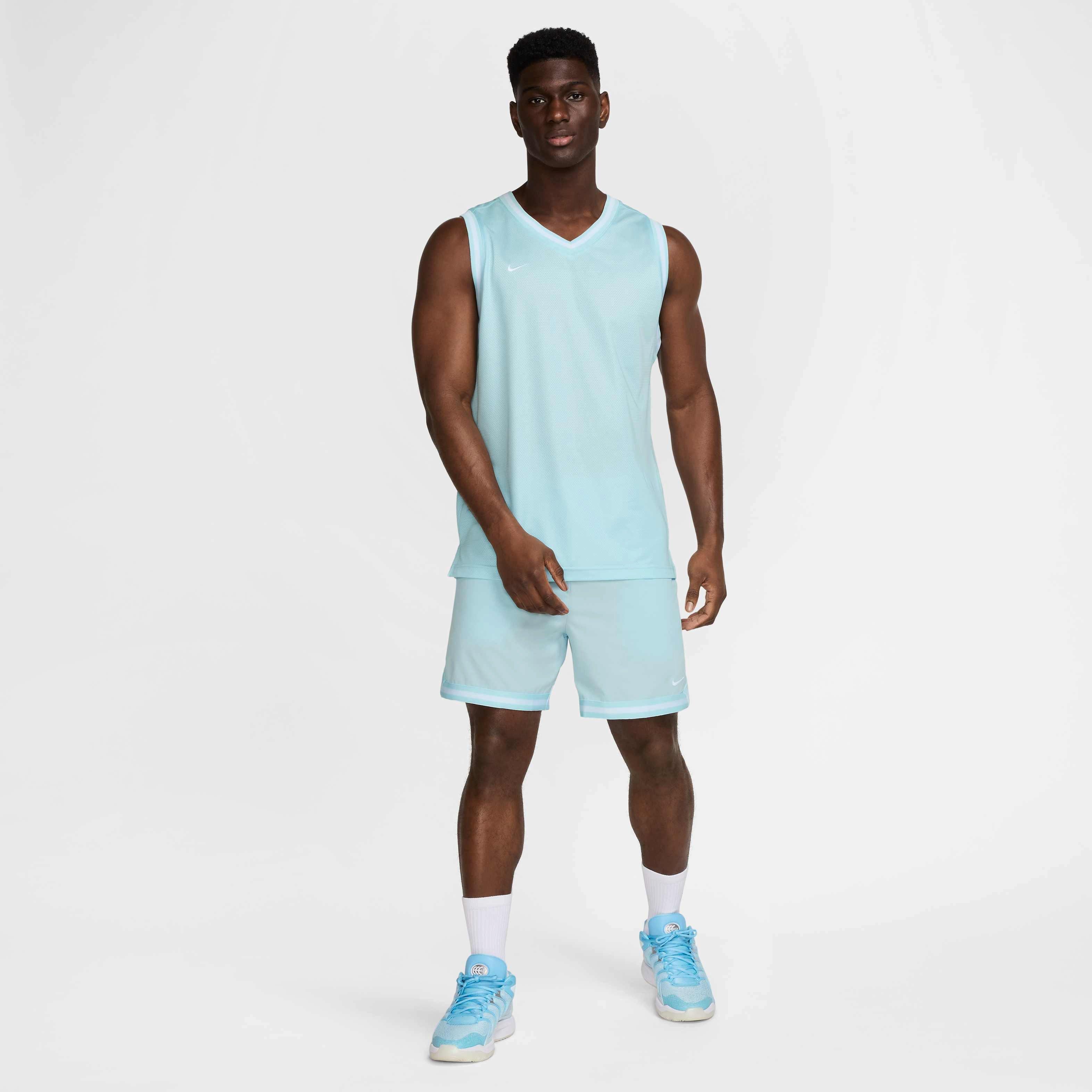 Nike Men's DNA Dri-FIT 6" UV Woven Basketball Shorts -Blue - BLUE Thumbnail View 8